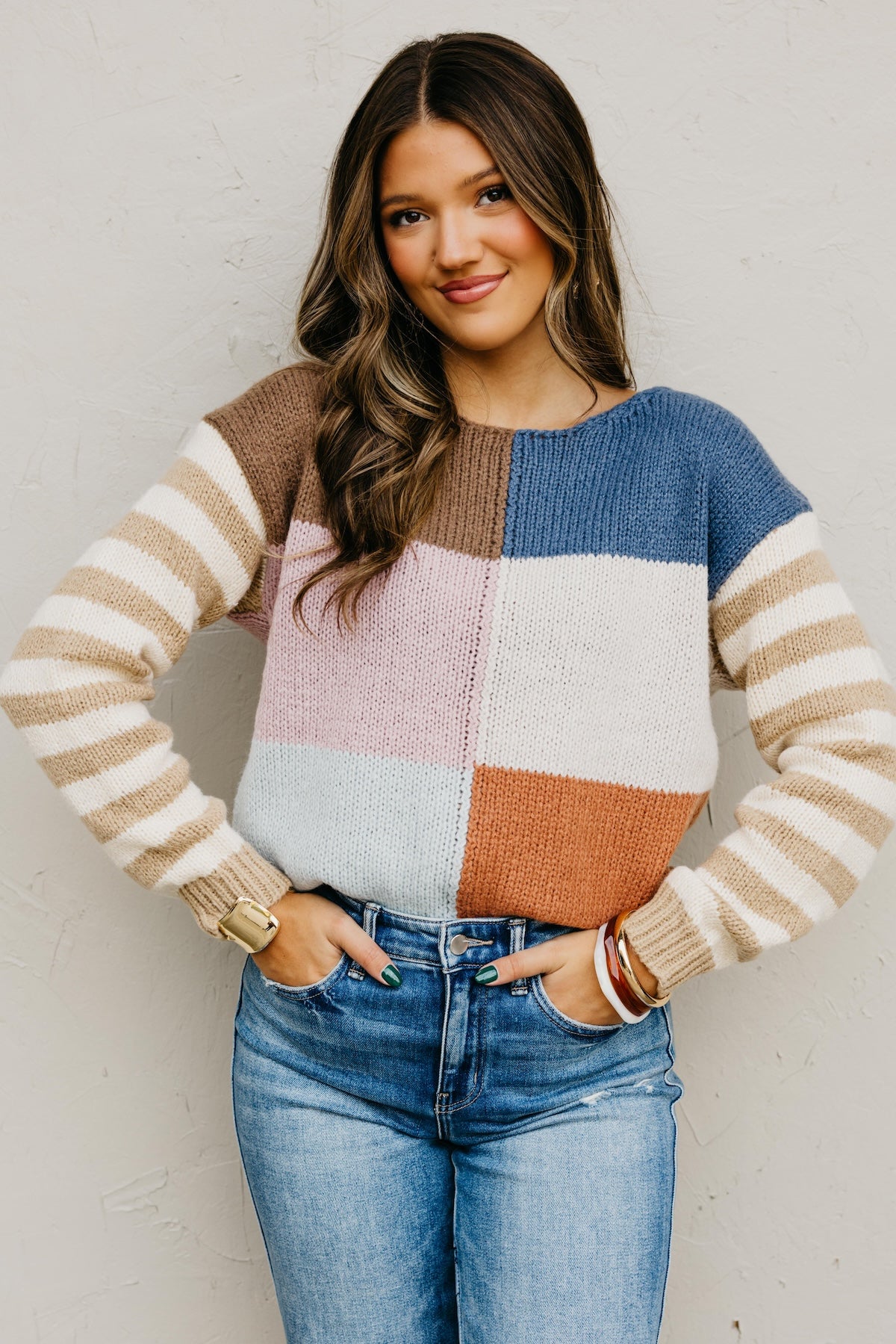 The Mystery Multi Color Block Sweater