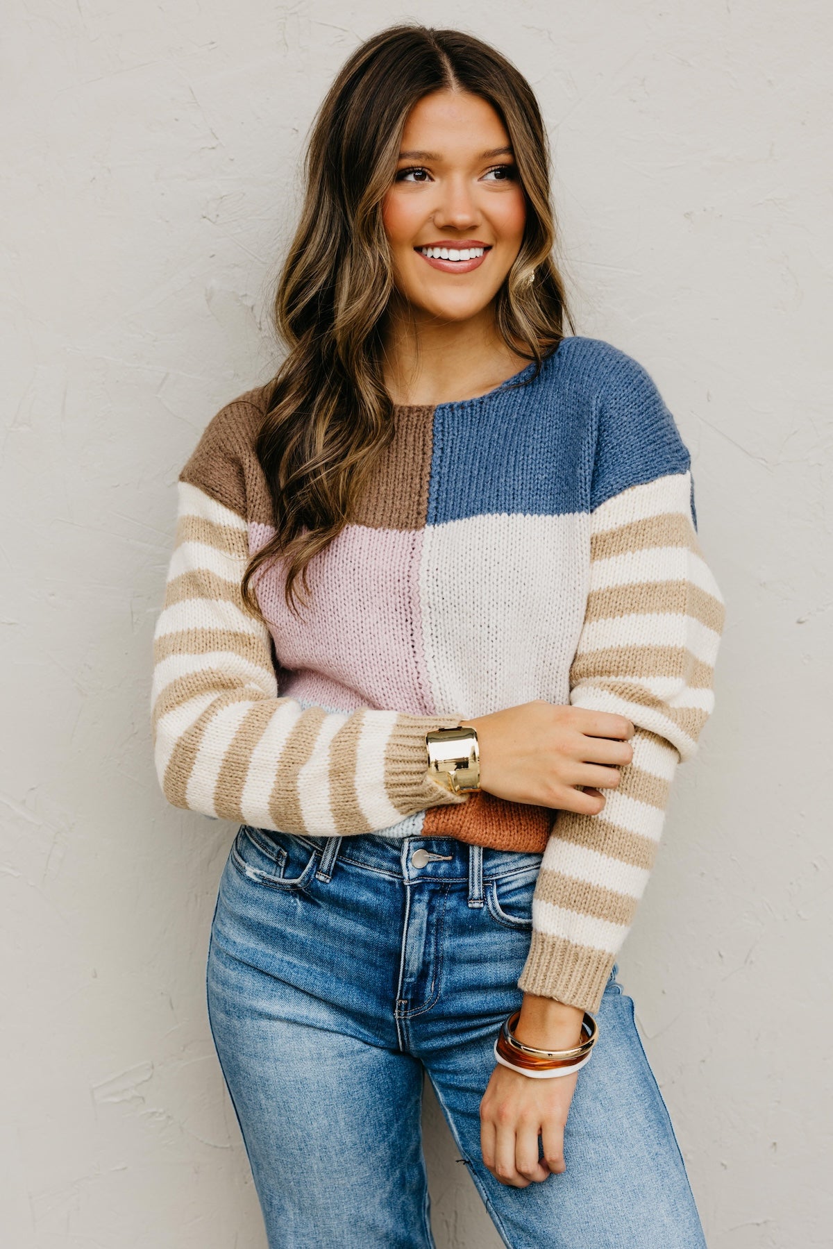 The Mystery Multi Color Block Sweater