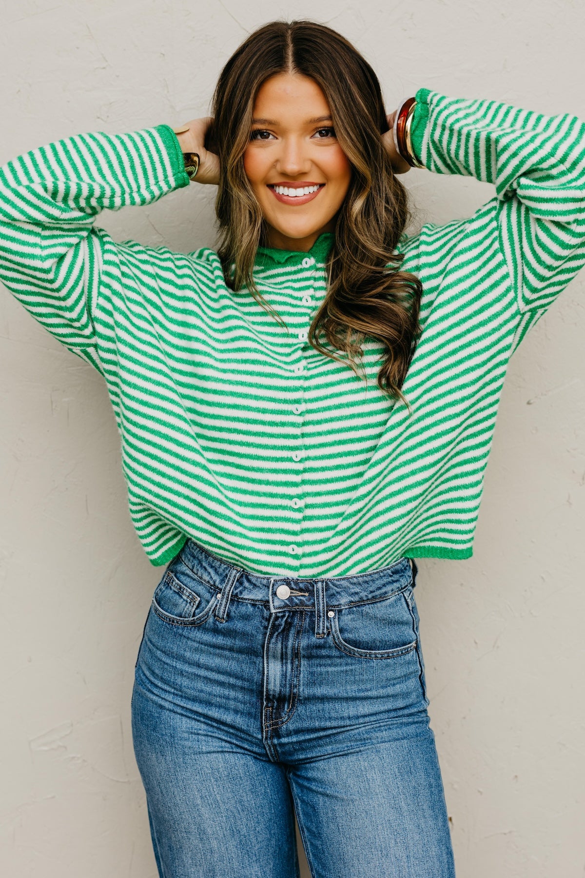 The Sierra Striped Sweater Cardigan