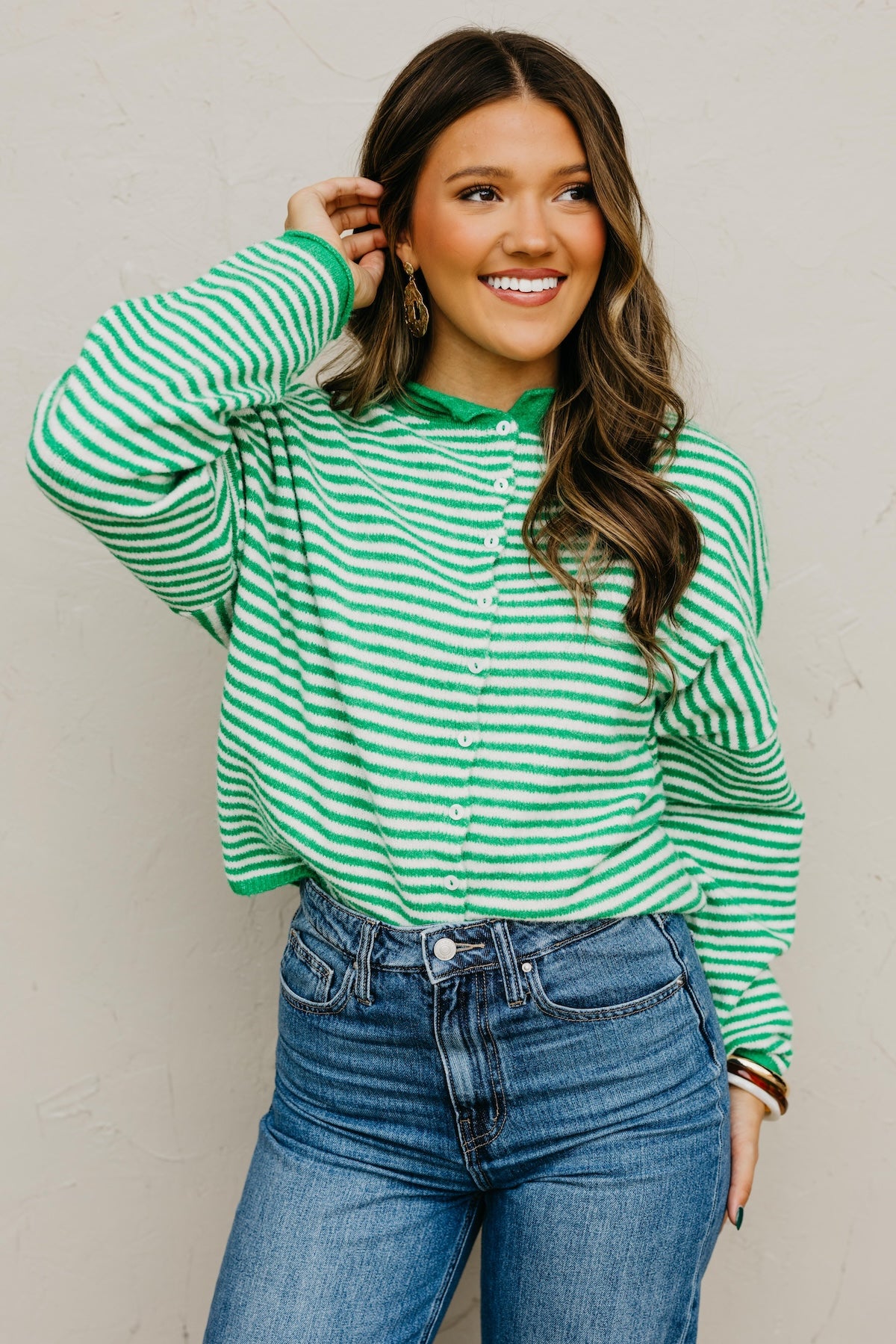The Sierra Striped Sweater Cardigan