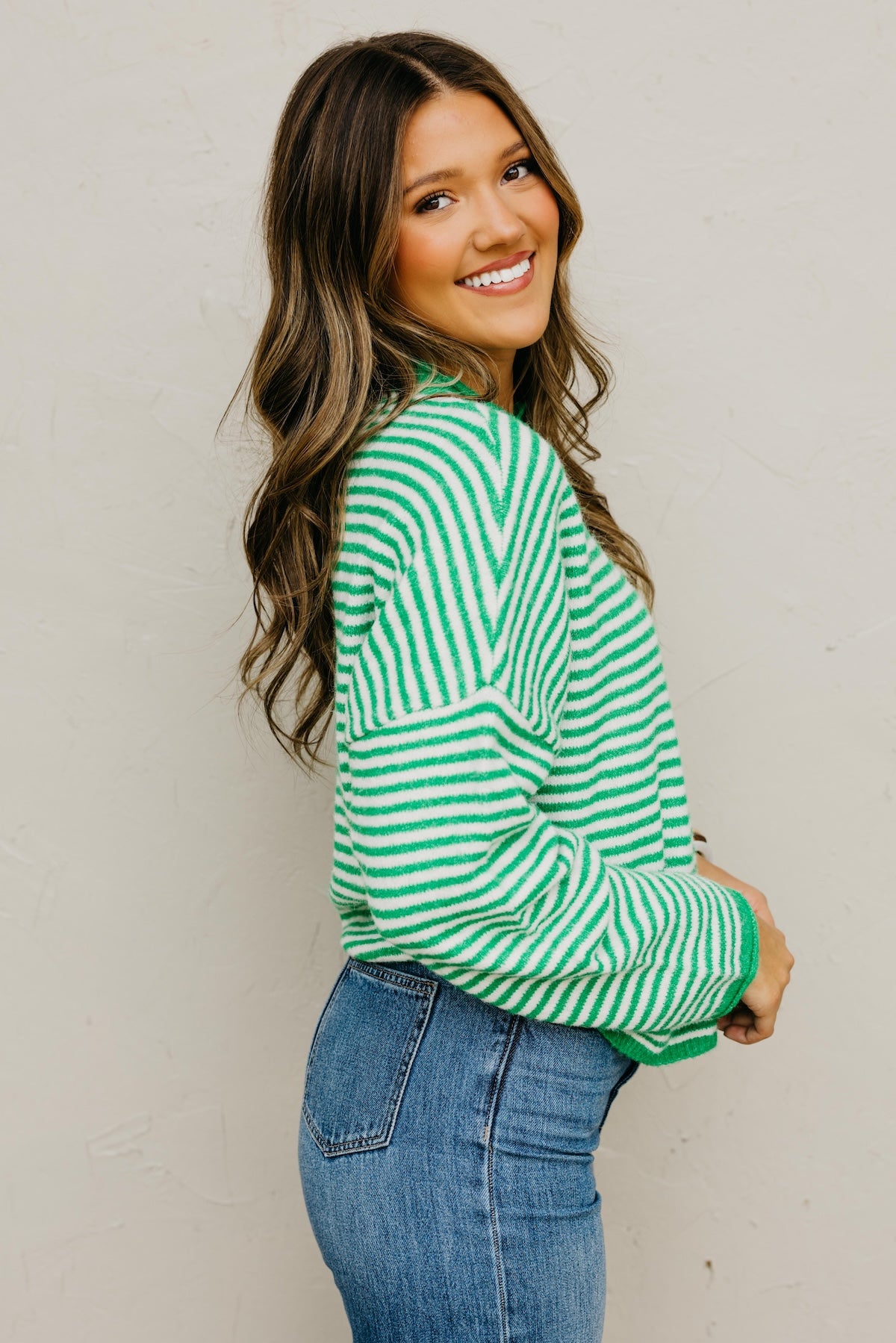 The Sierra Striped Sweater Cardigan