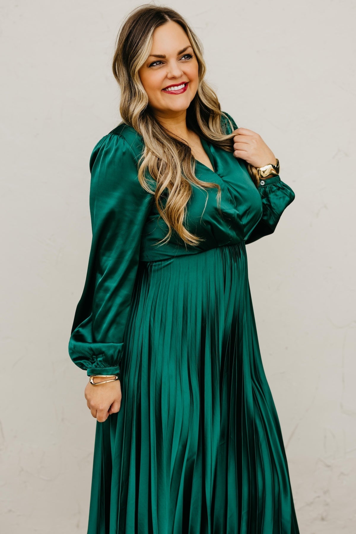 The Marta Pleated Midi Dress