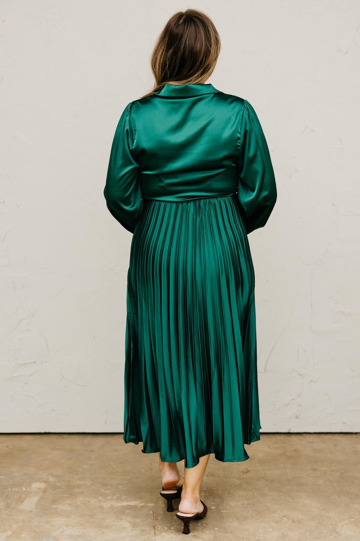 The Marta Pleated Midi Dress