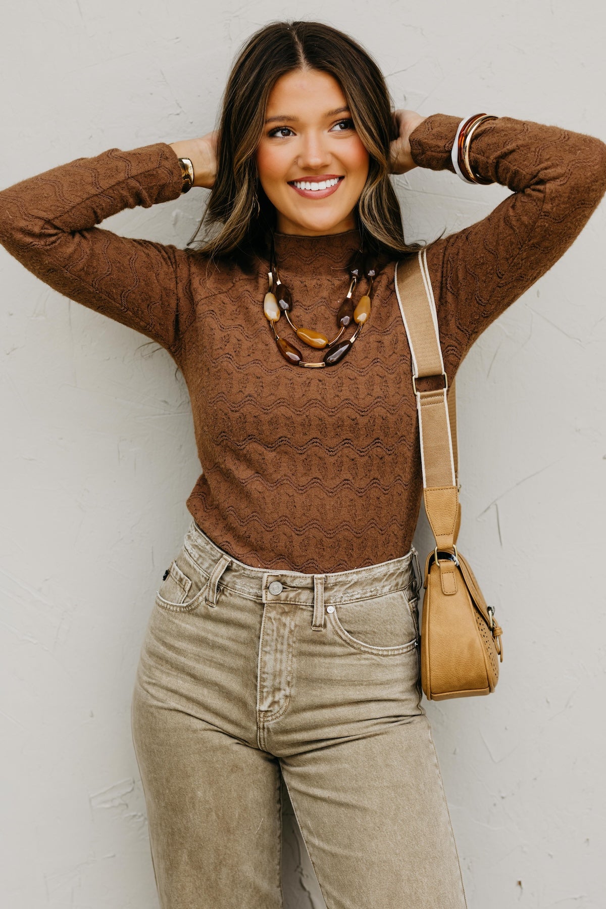 The Belle Mock Neck Top