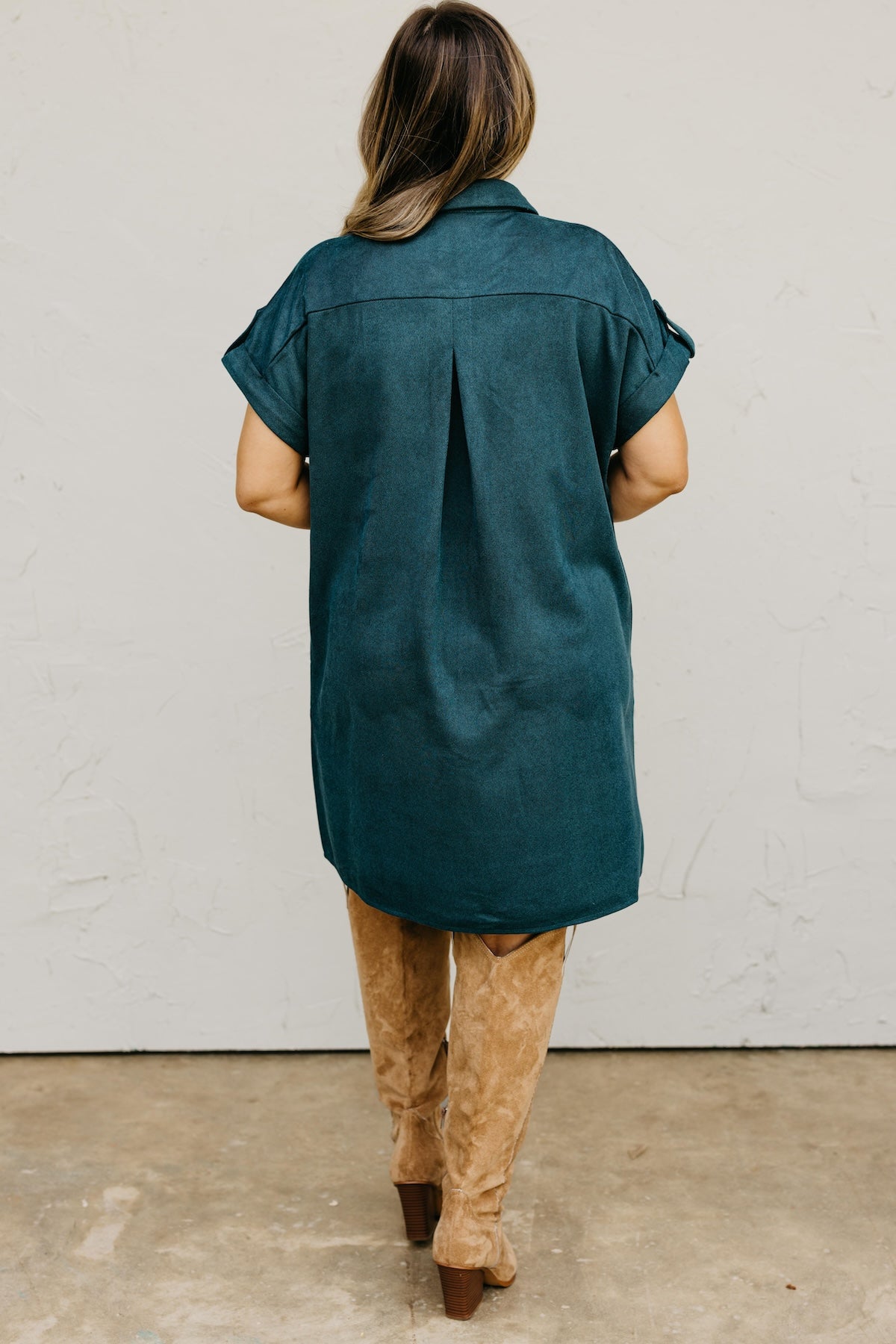 The Vanessa Button Down Felt Dress