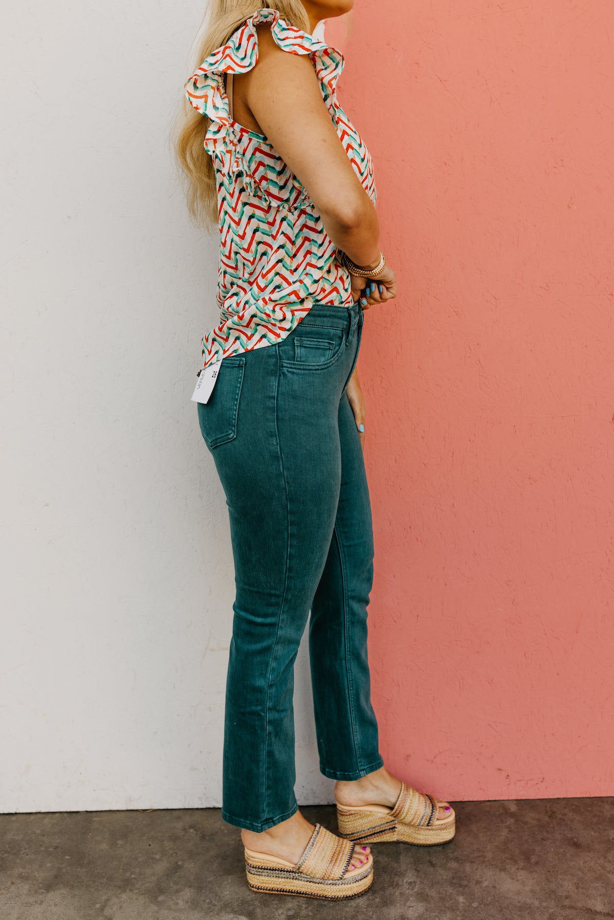 Vervet Denim | The Jeanne High Rise Crop Slim Straight Jeans