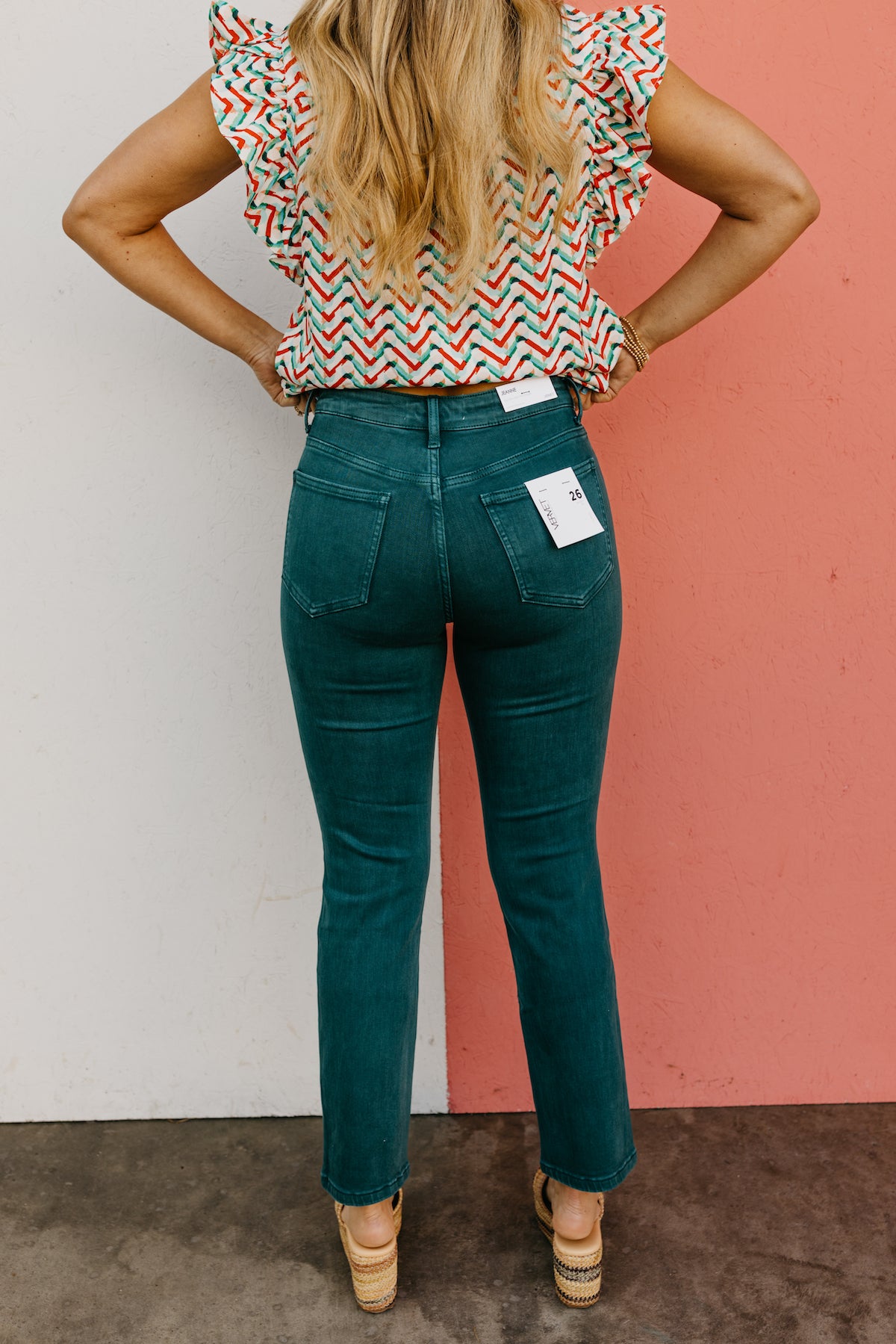 Vervet Denim | The Jeanne High Rise Crop Slim Straight Jeans