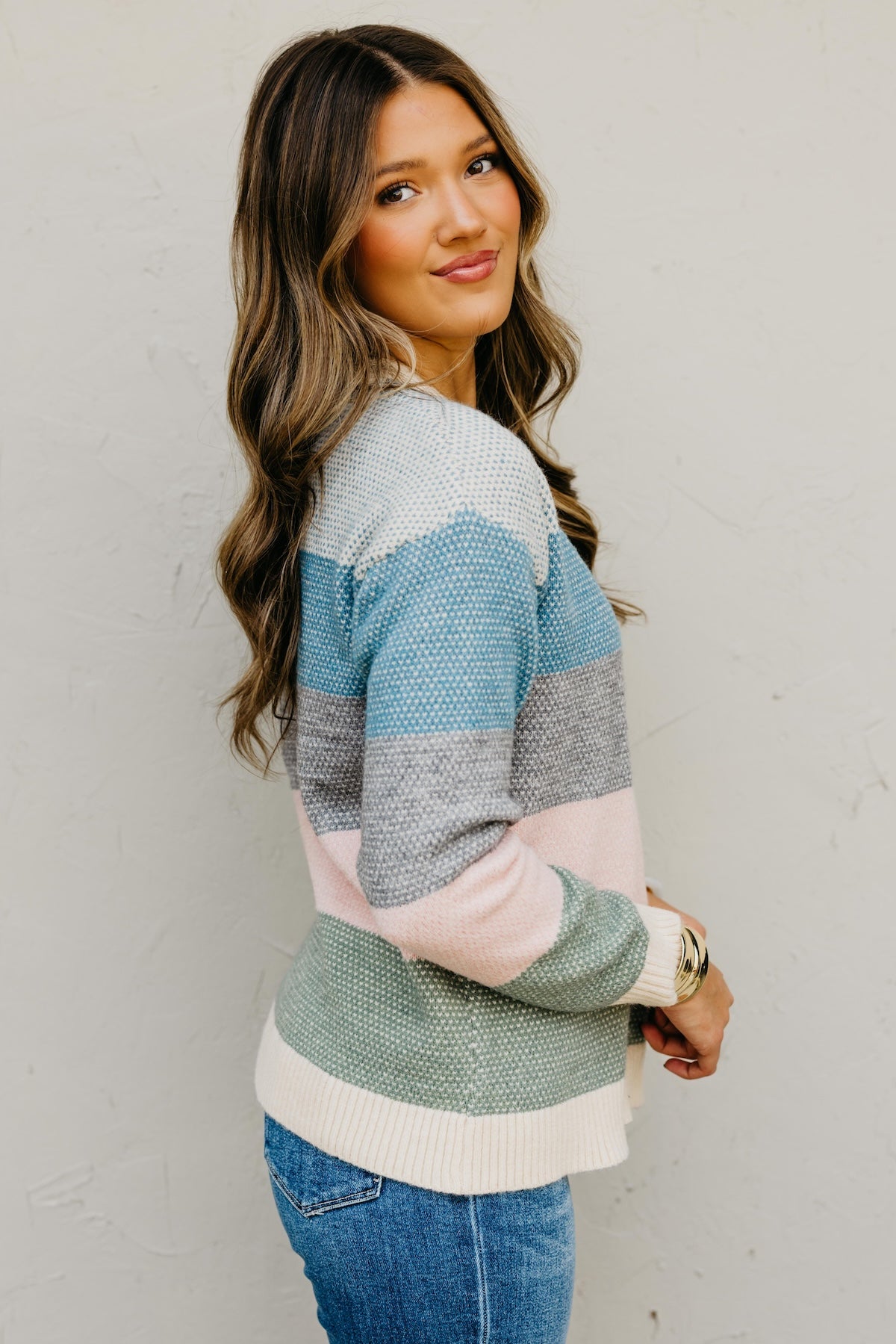 The Lowrey Color Block Crew Neck Sweater