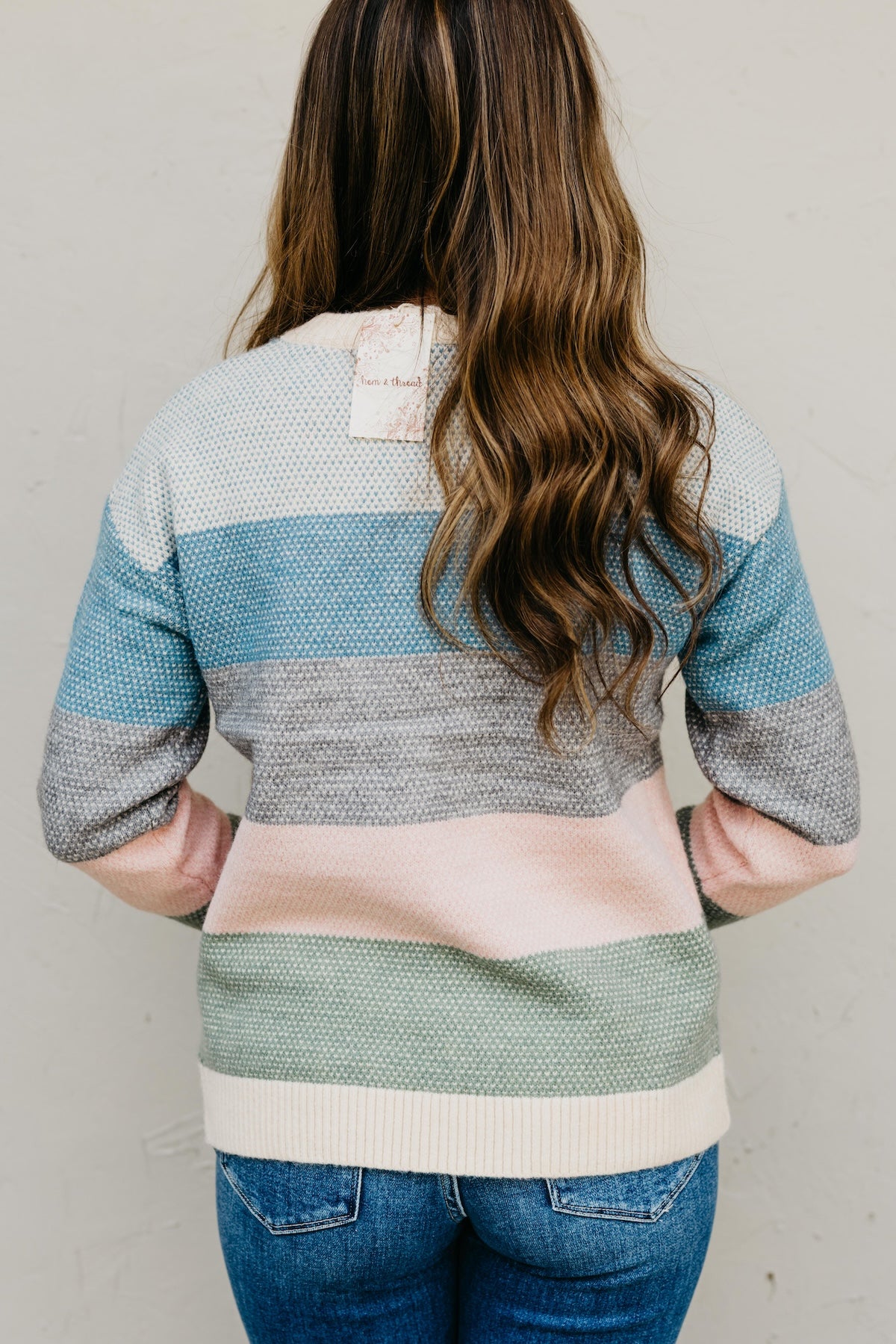 The Lowrey Color Block Crew Neck Sweater