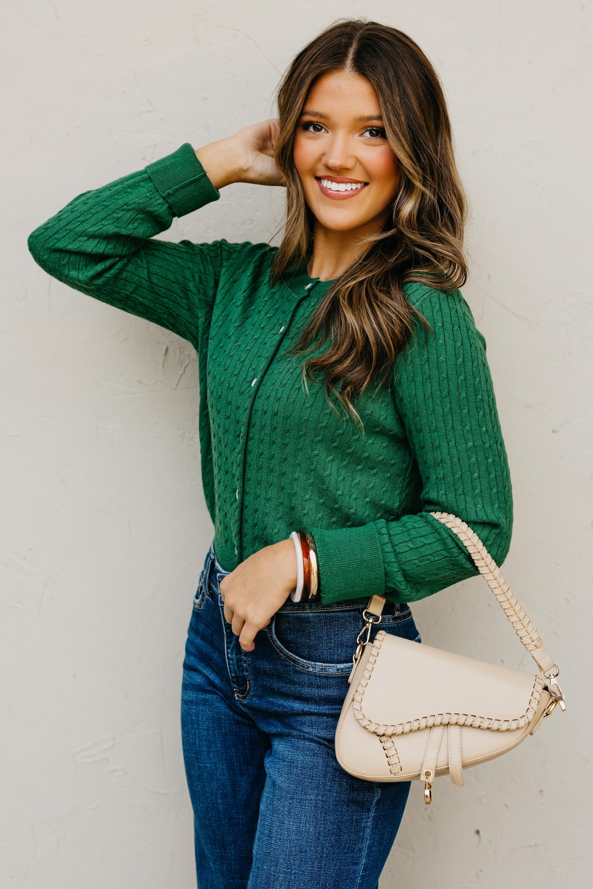 The Osbourne Cable Knit Sweater Cardigan
