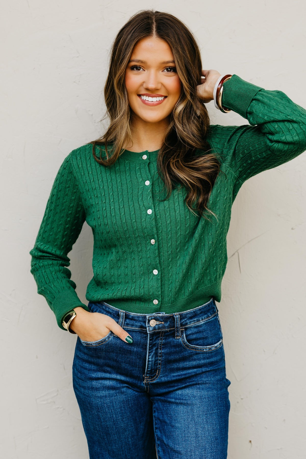 The Osbourne Cable Knit Sweater Cardigan