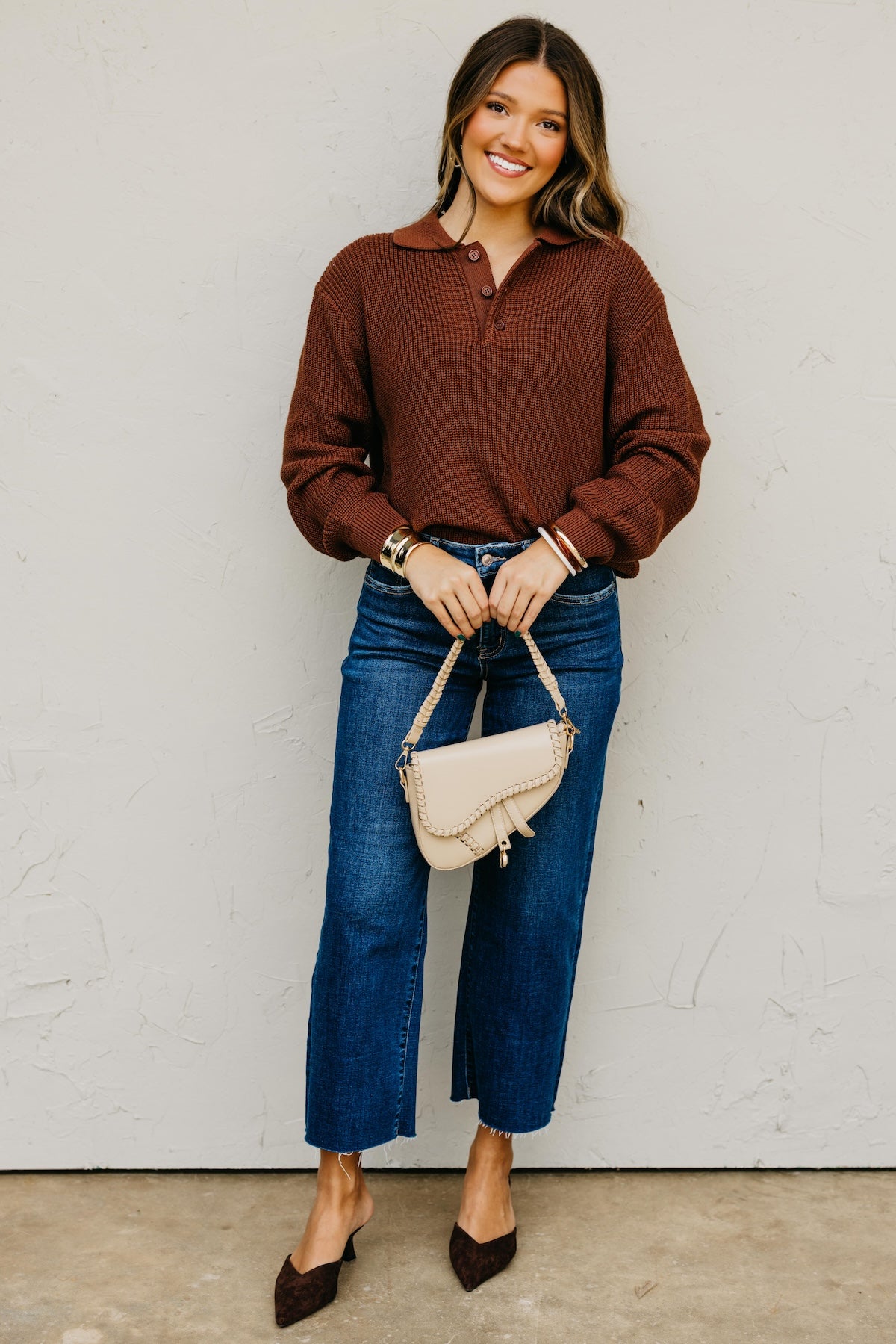The Houston Collared Button Sweater