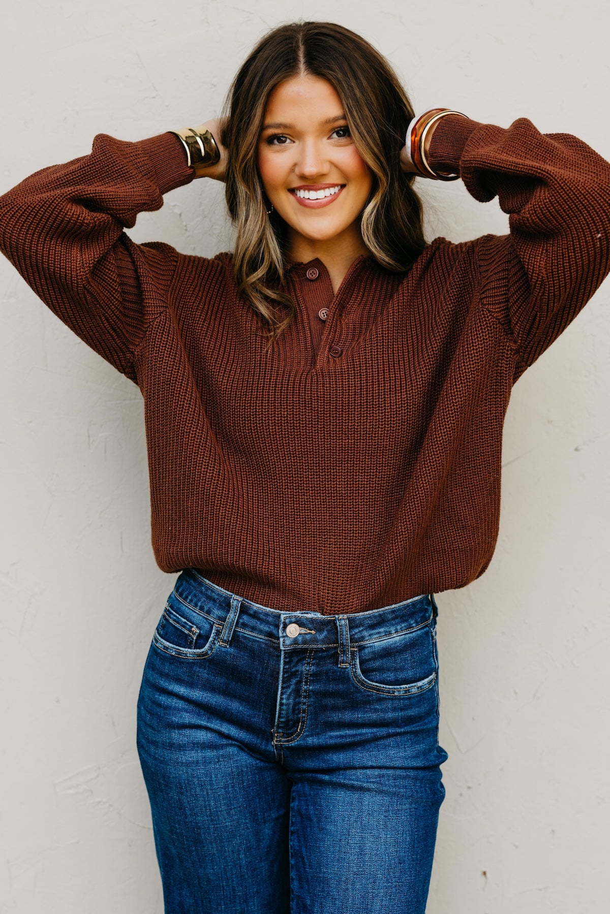 The Houston Collared Button Sweater