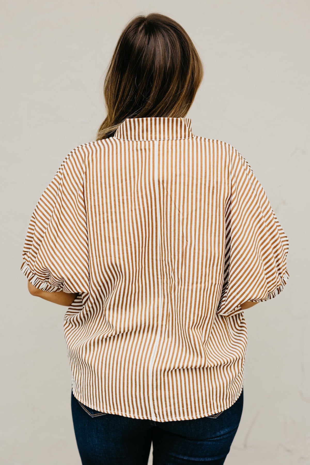 The Monique Striped Contrast Top