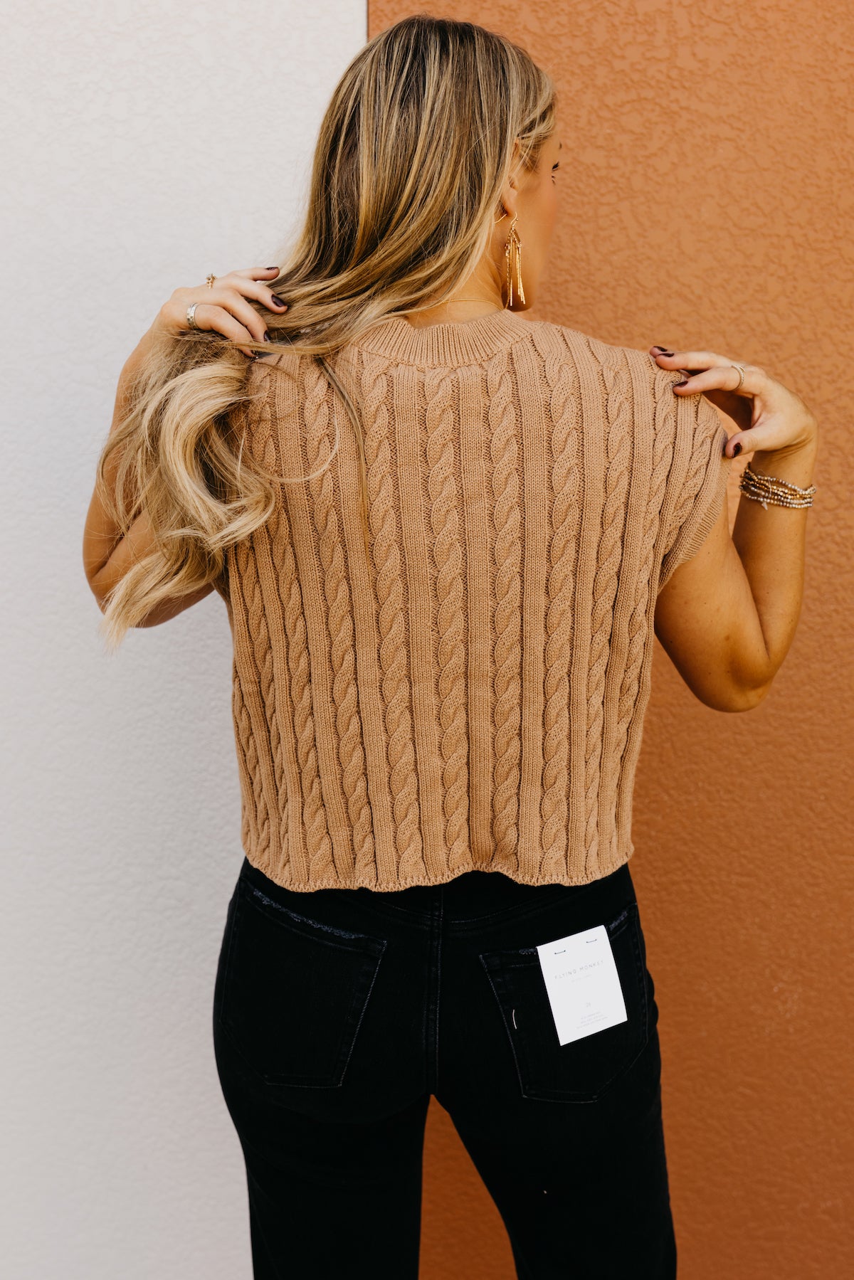 The Carla Sleeveless Cable Sweater  - FINAL SALE