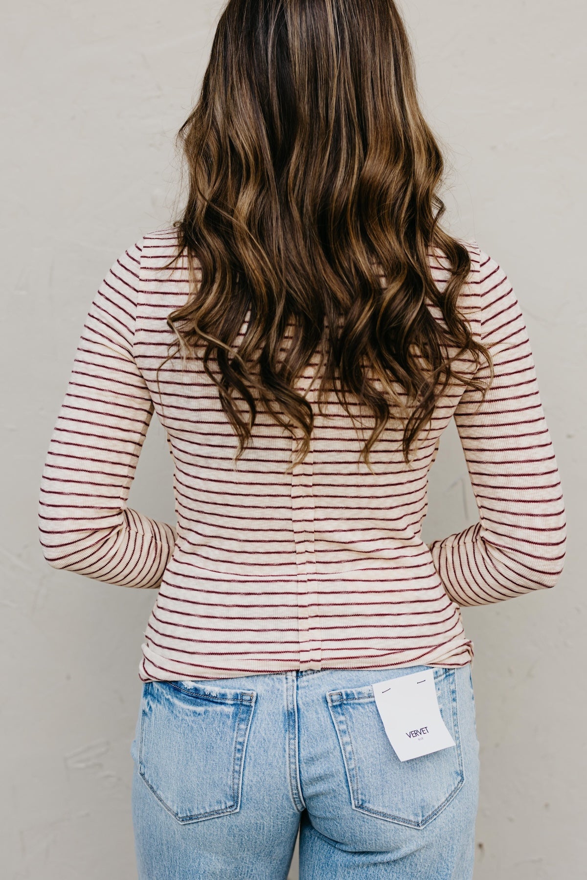 The Miranda Striped Turtleneck Top