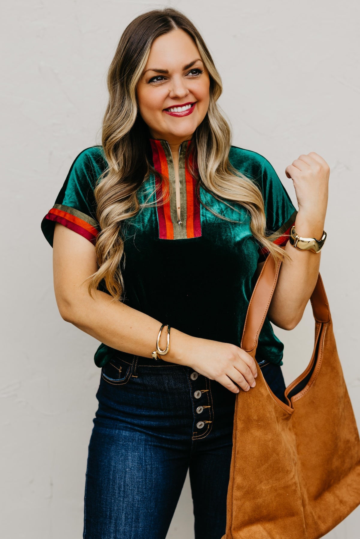 The Zaniyah Half Zip Top