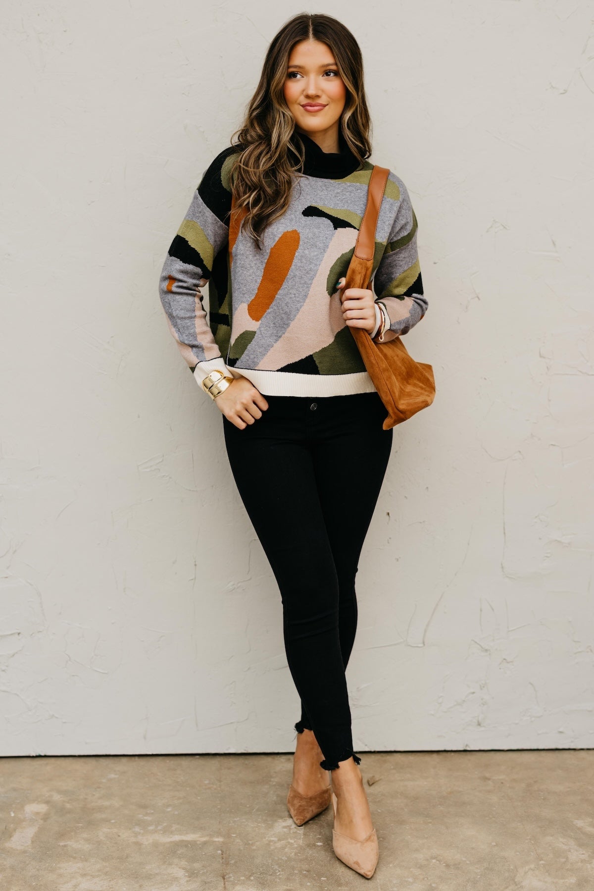 The Brentley Mock Neck Sweater