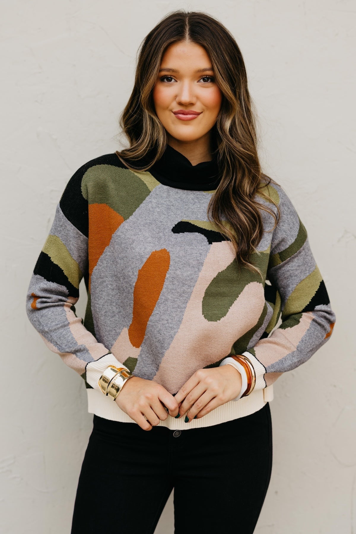 The Brentley Mock Neck Sweater