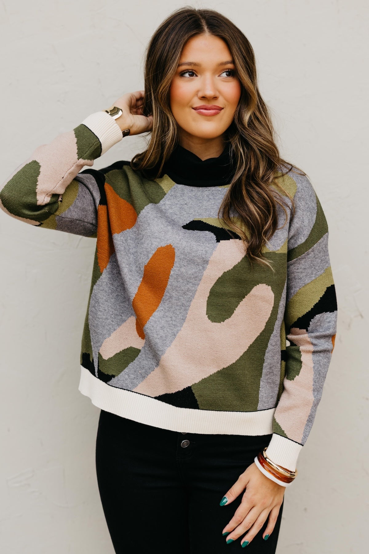 The Brentley Mock Neck Sweater