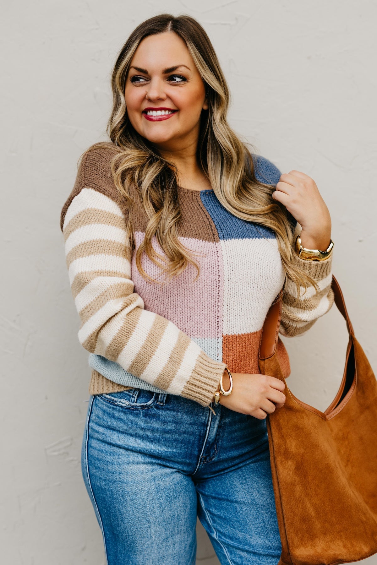 The Mystery Multi Color Block Sweater