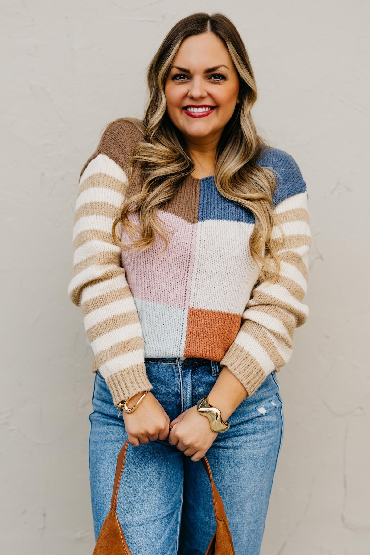 The Mystery Multi Color Block Sweater