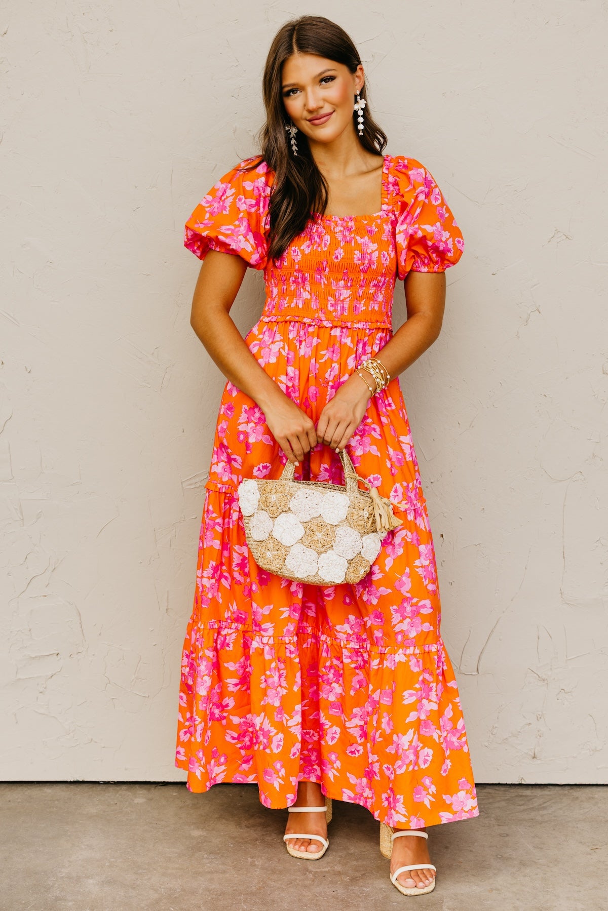 The Alycia Floral Smocked Maxi Dress