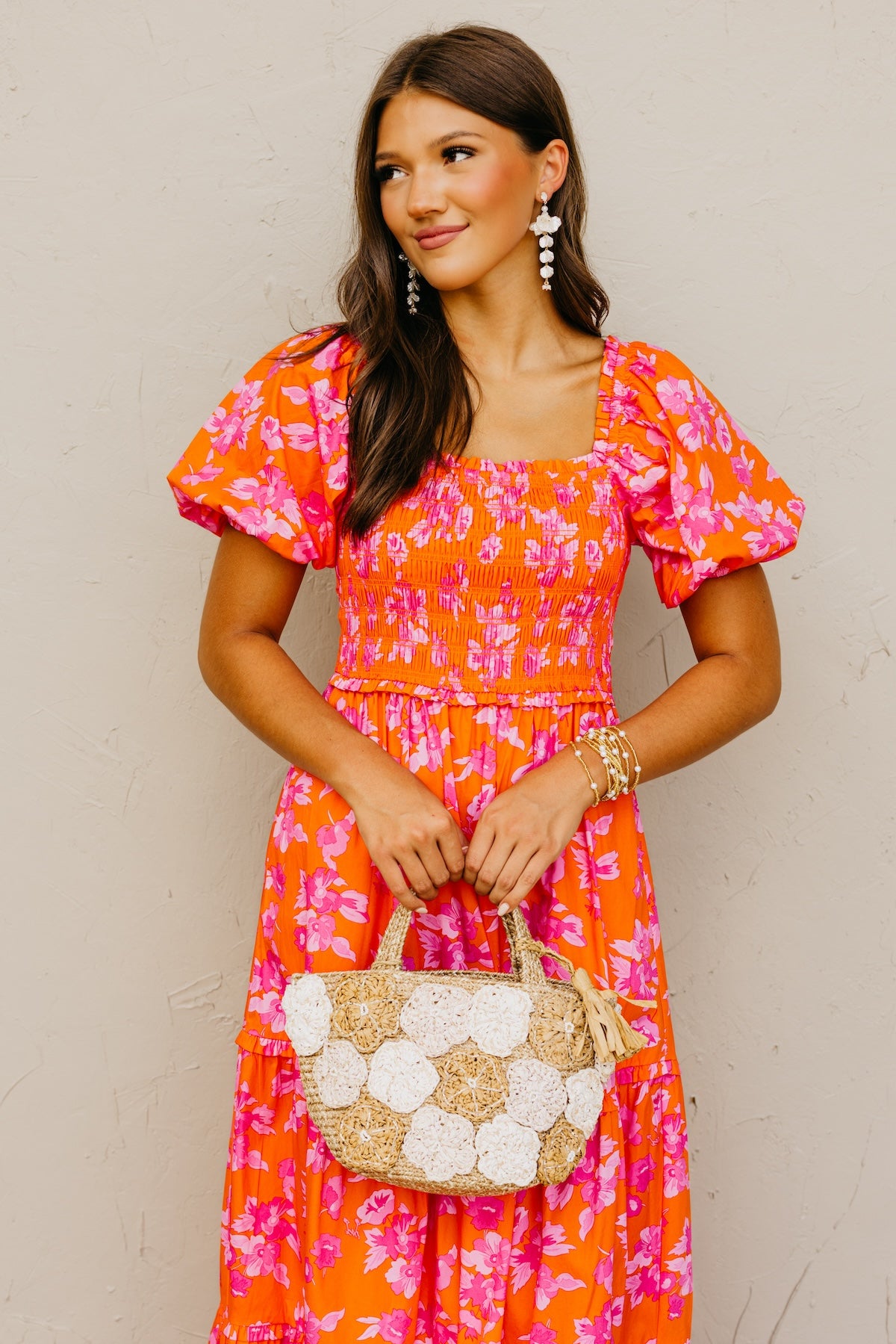 The Alycia Floral Smocked Maxi Dress