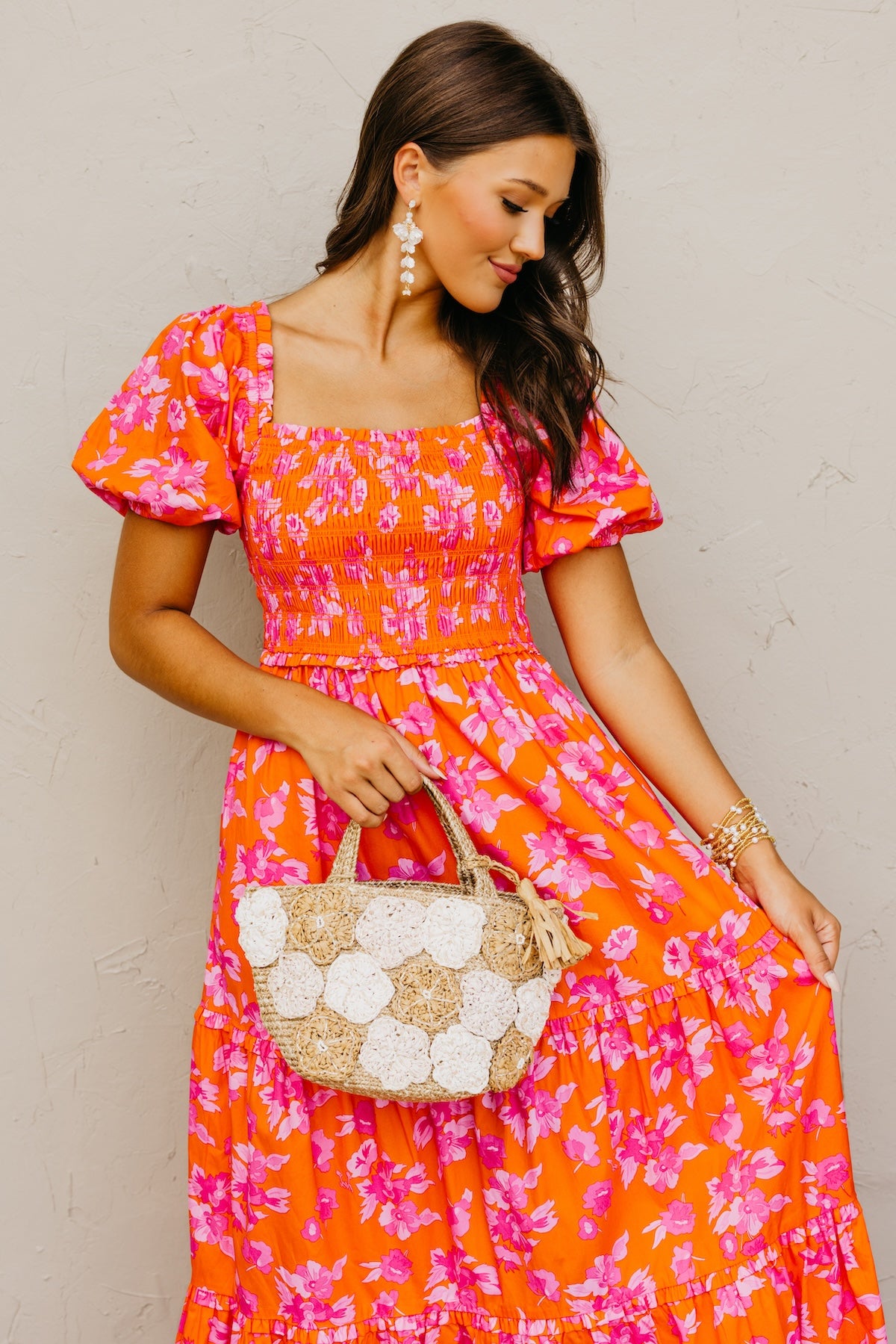 The Alycia Floral Smocked Maxi Dress