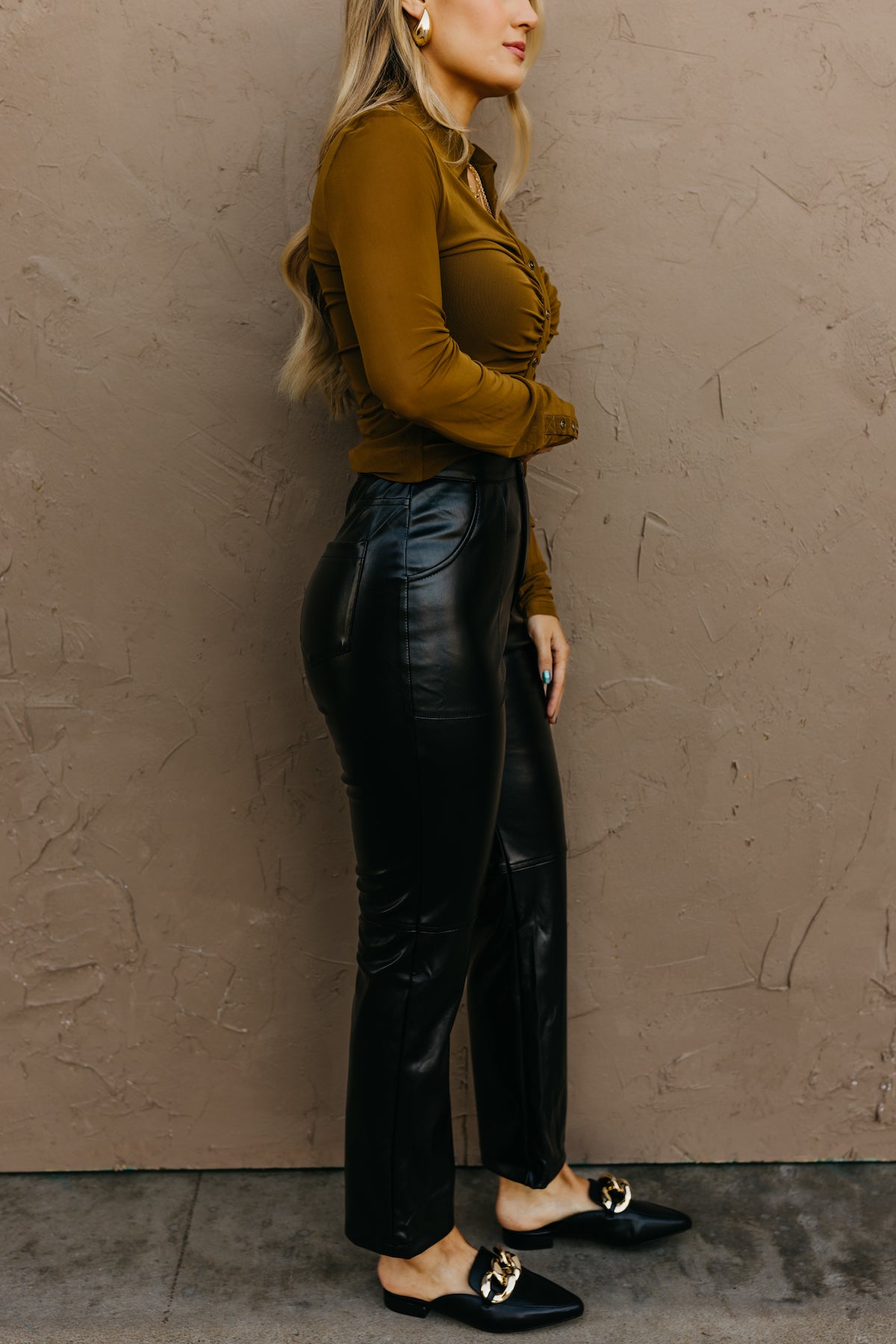 The Isabelle Faux Leather Pants  - FINAL SALE