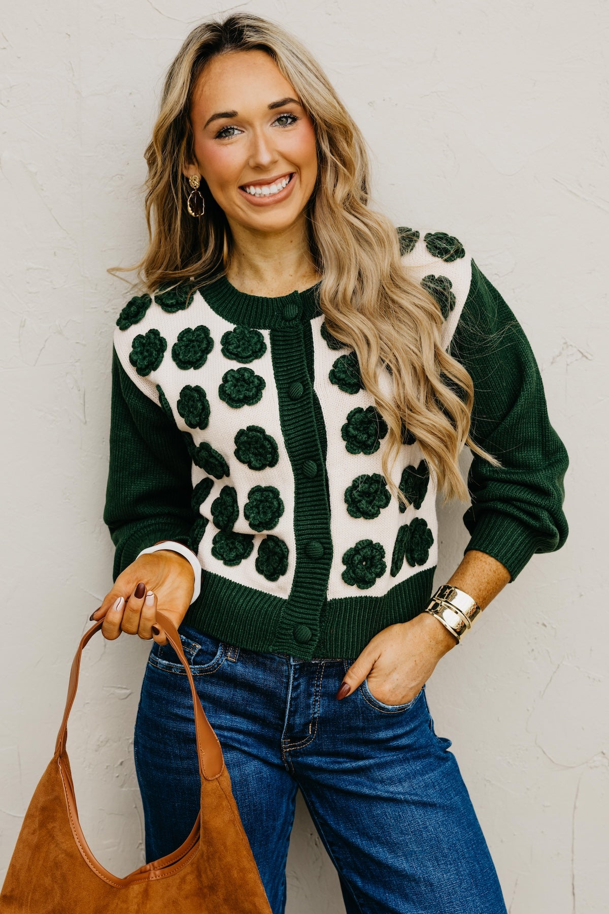 The Kingston Floral Button Up Cardigan