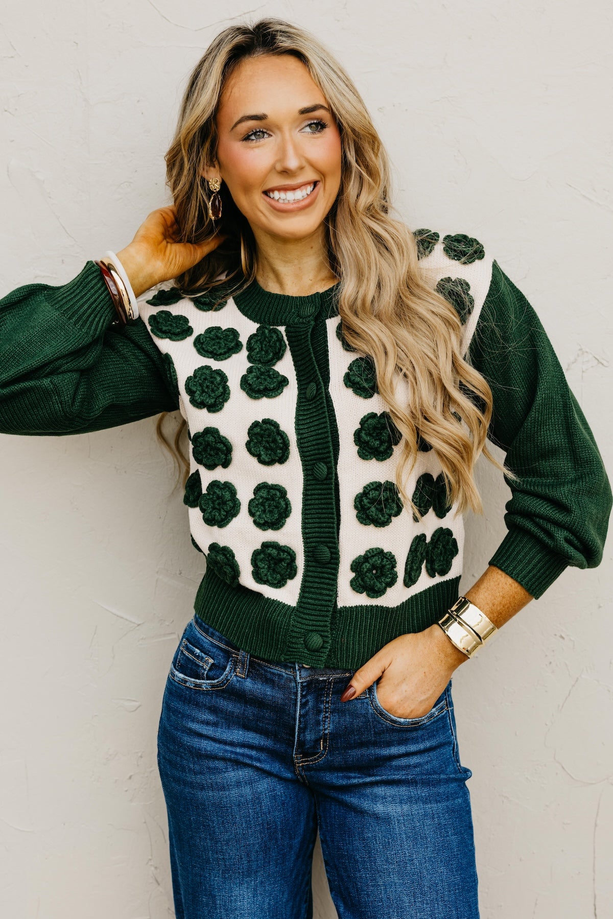 The Kingston Floral Button Up Cardigan