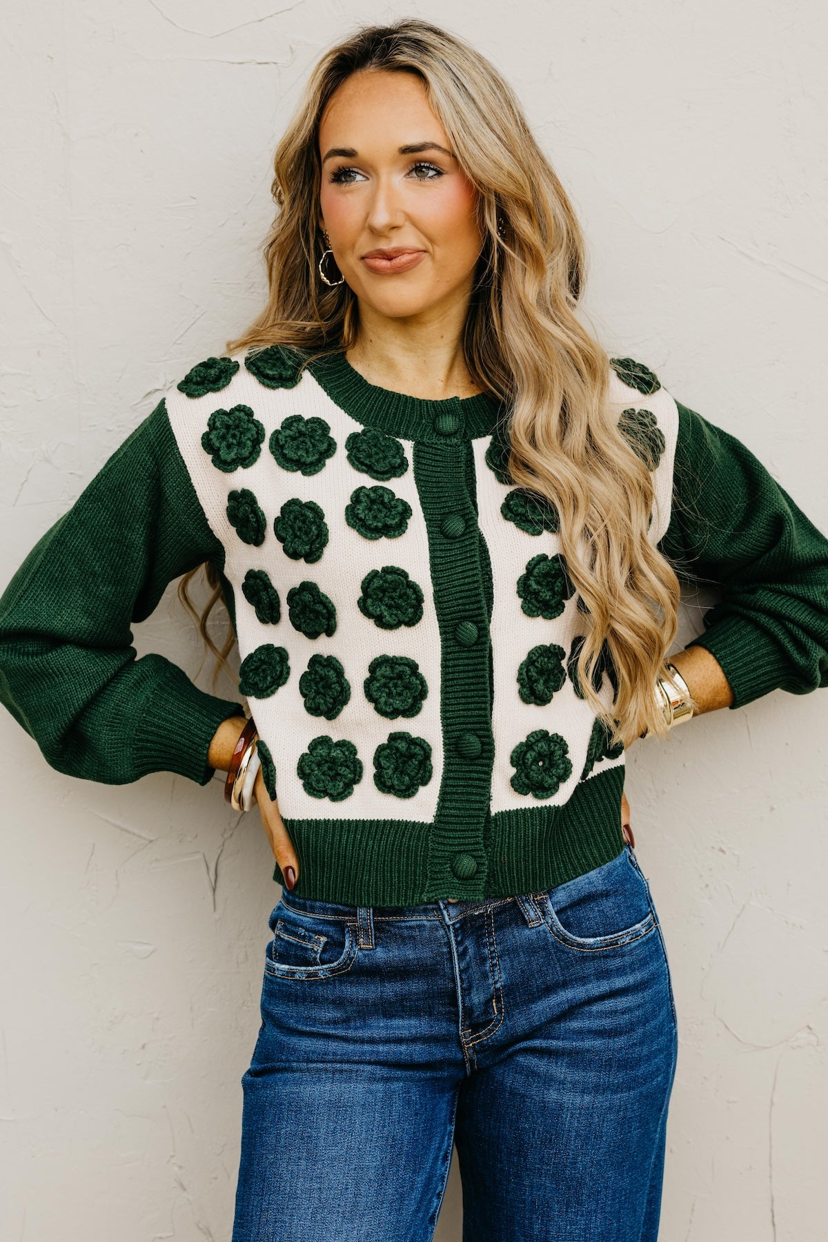 The Kingston Floral Button Up Cardigan