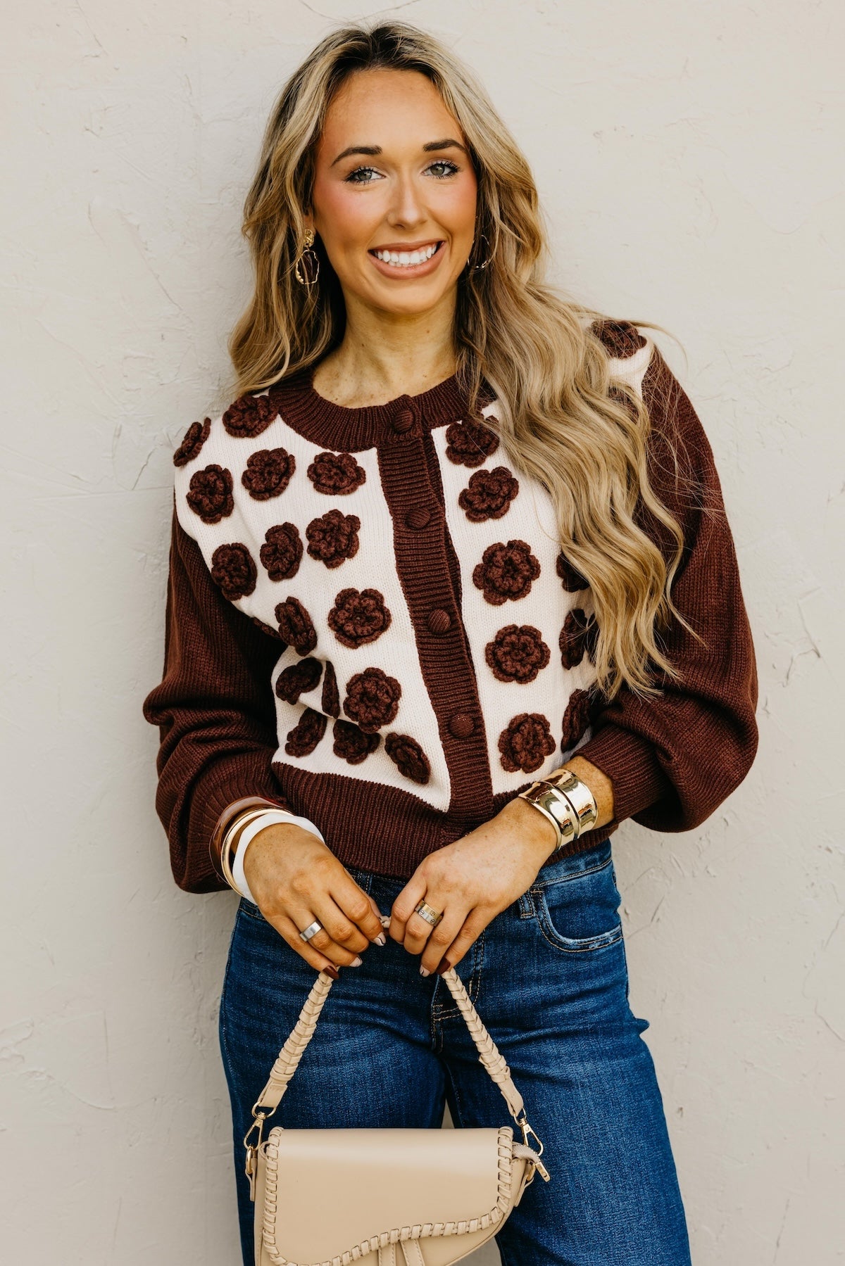 The Kingston Floral Button Up Cardigan