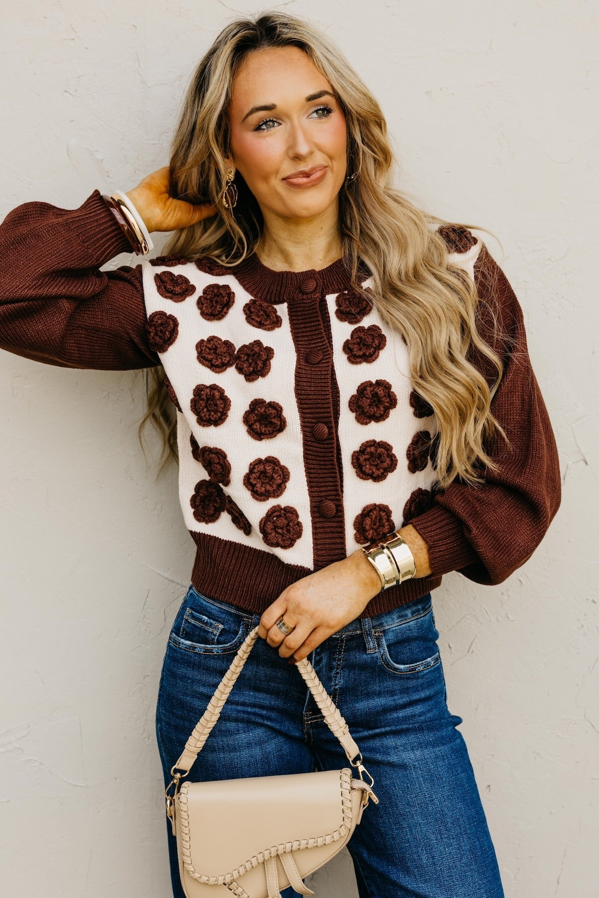 The Kingston Floral Button Up Cardigan