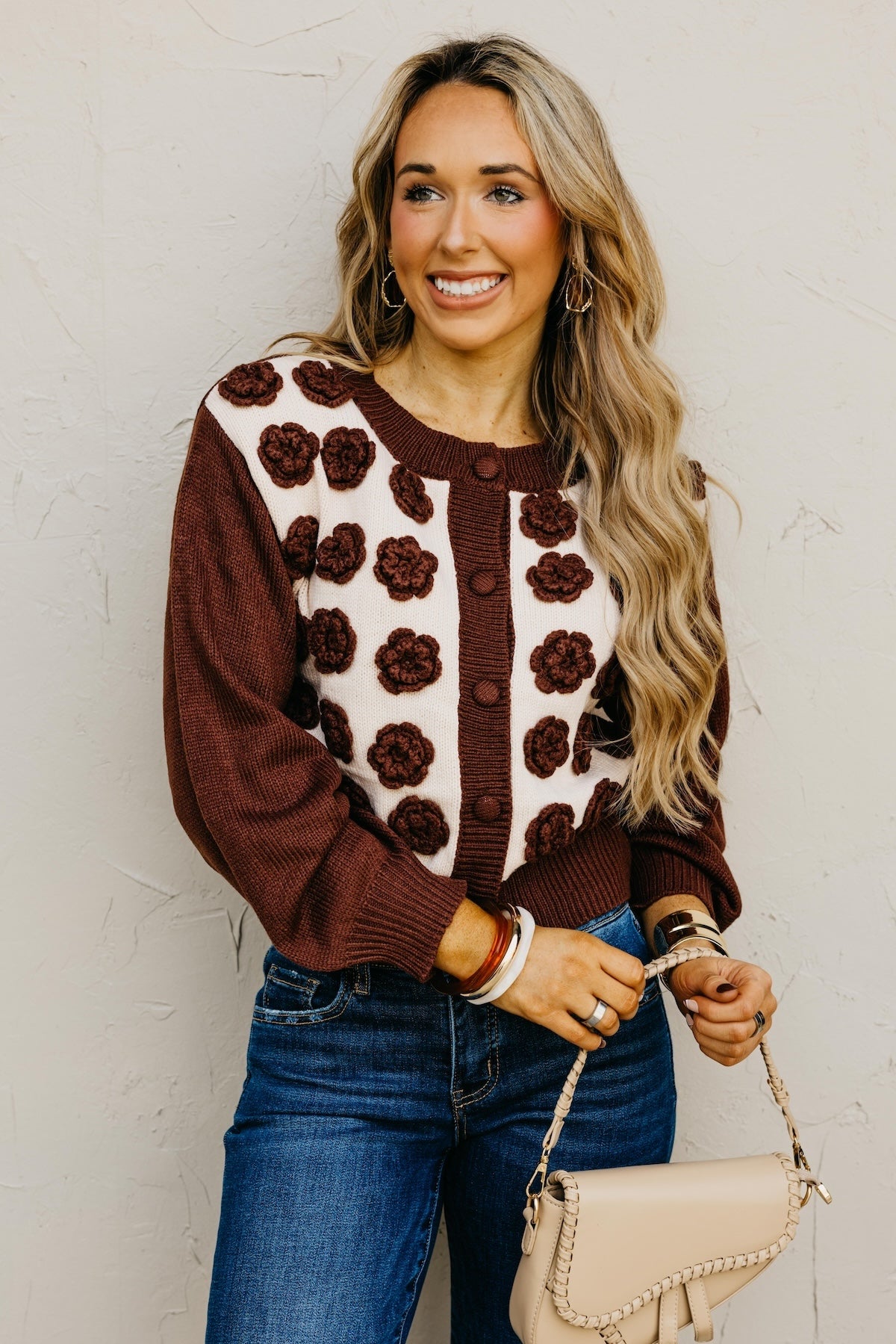 The Kingston Floral Button Up Cardigan