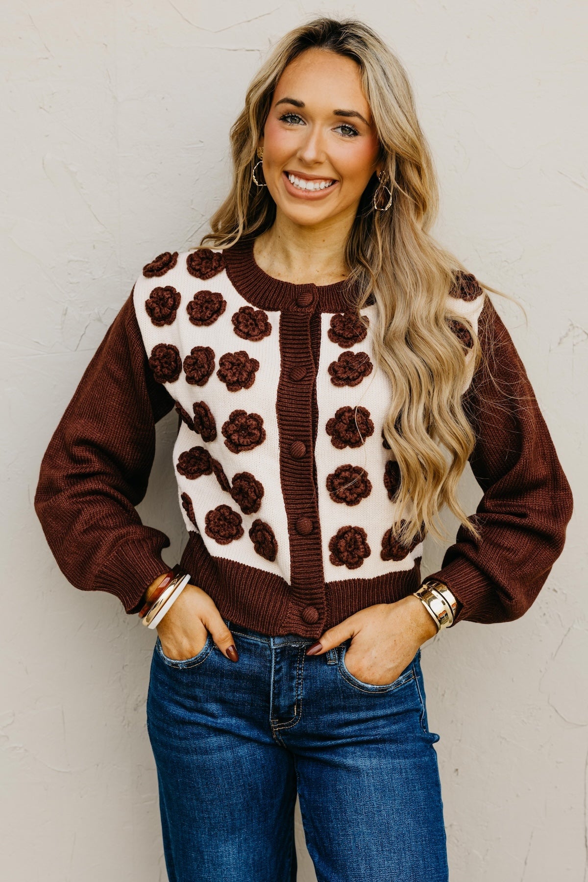 The Kingston Floral Button Up Cardigan