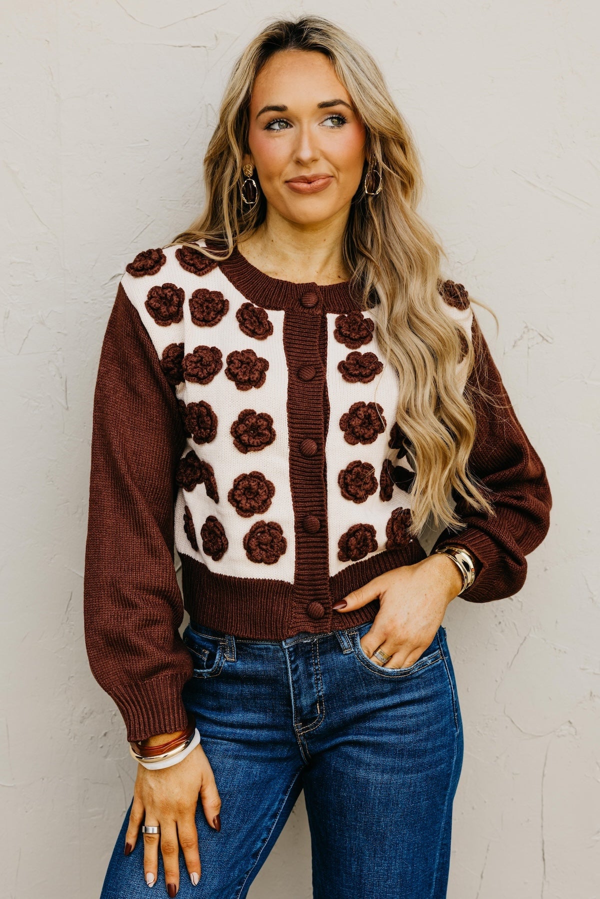 The Kingston Floral Button Up Cardigan