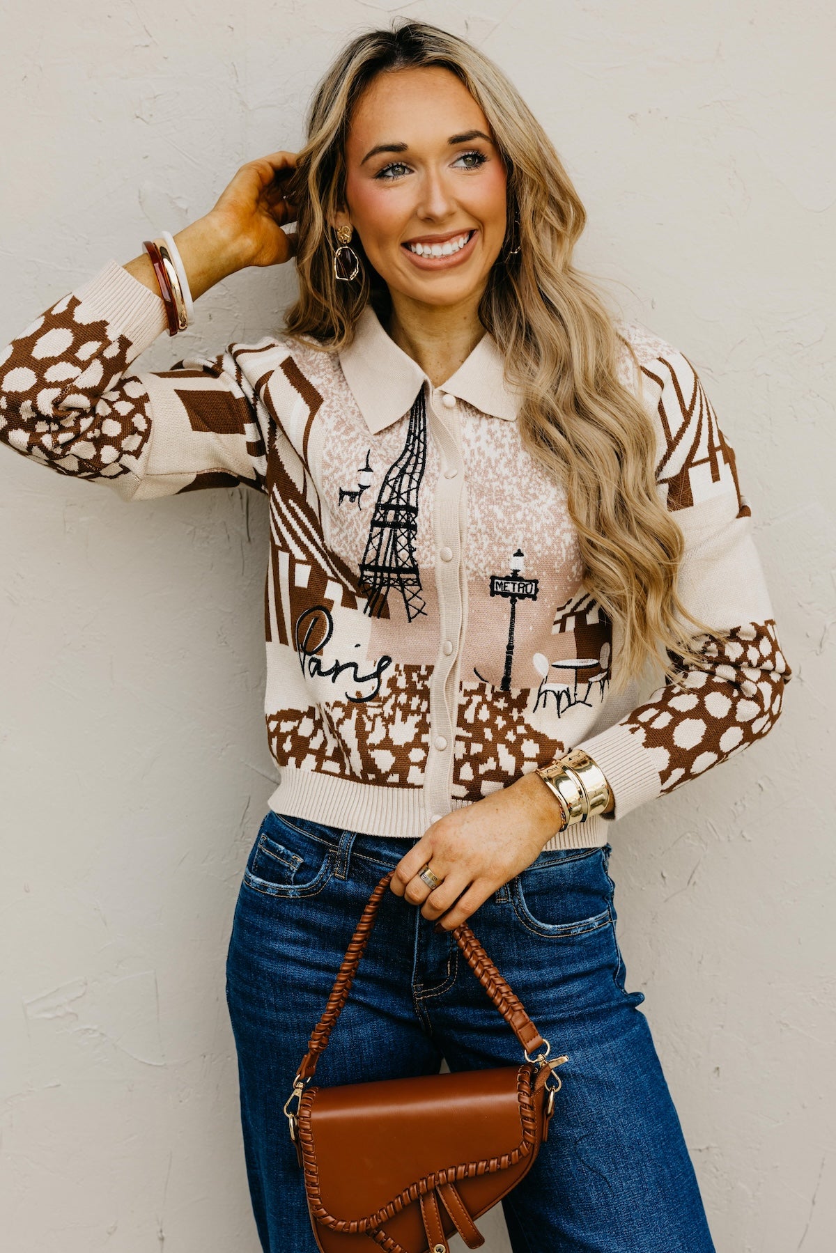 The Marsee Embroidered Jacquard Cardigan