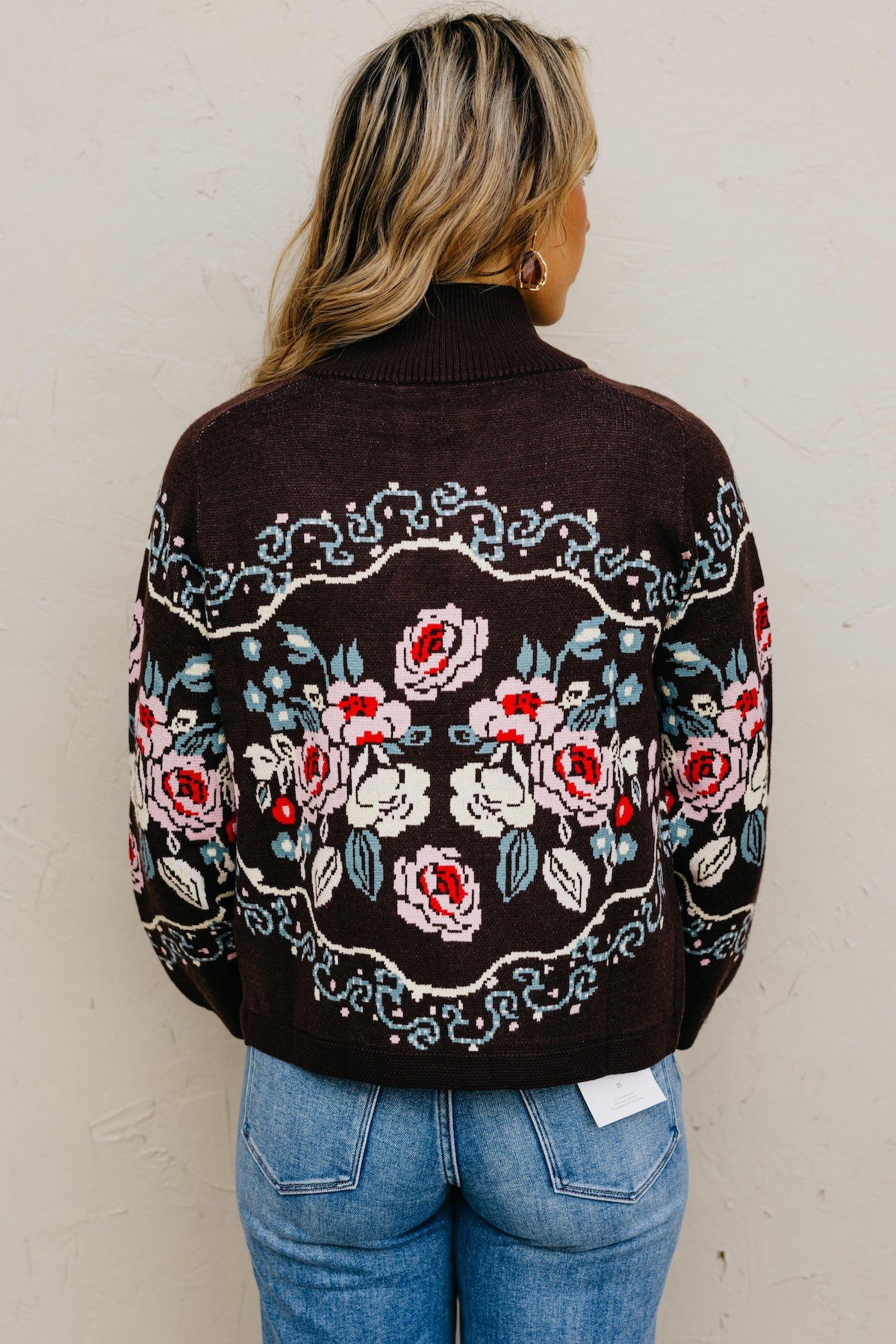 The Demetrio Floral Knit Cardigan