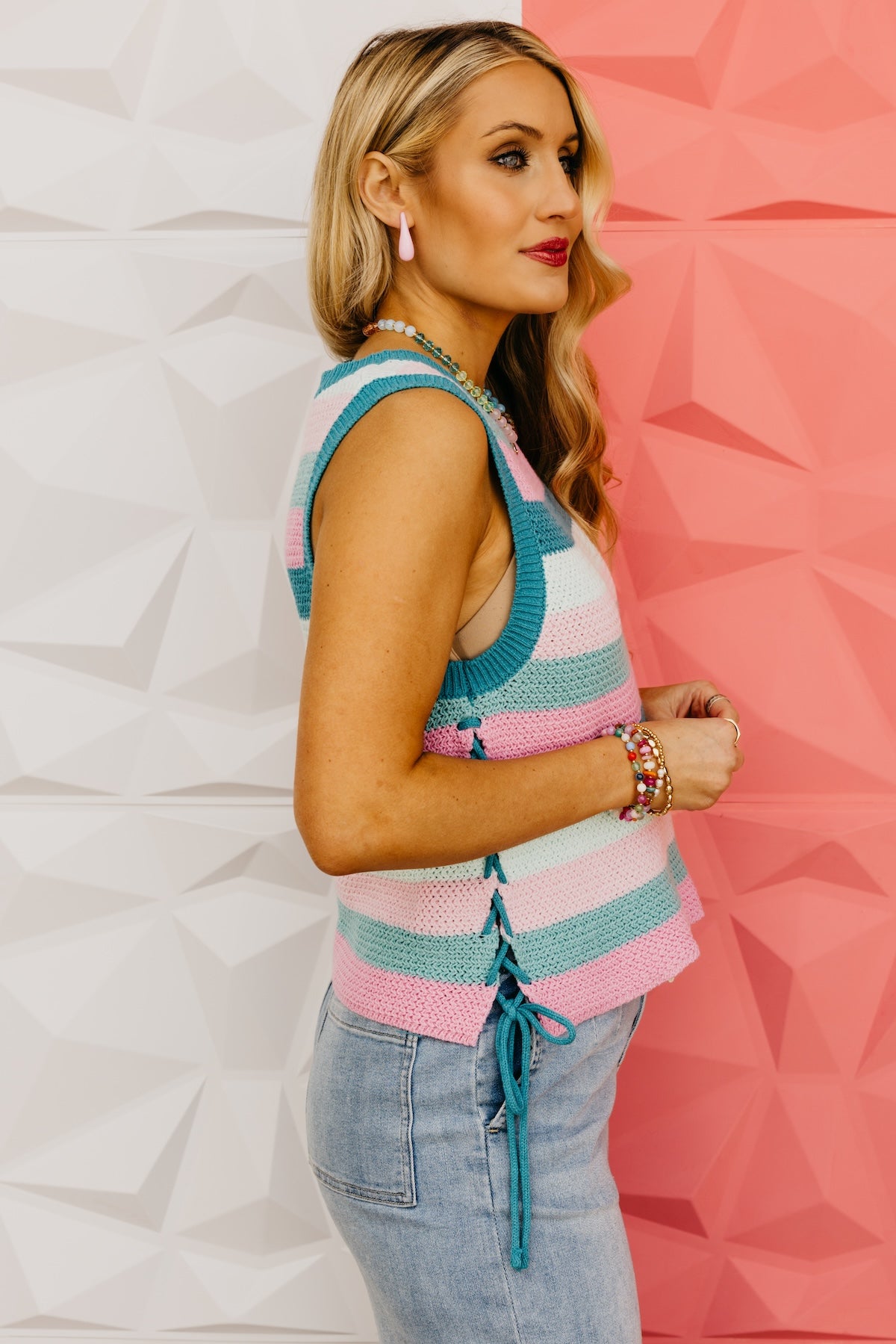 The Paxton Side Tie Sweater Vest