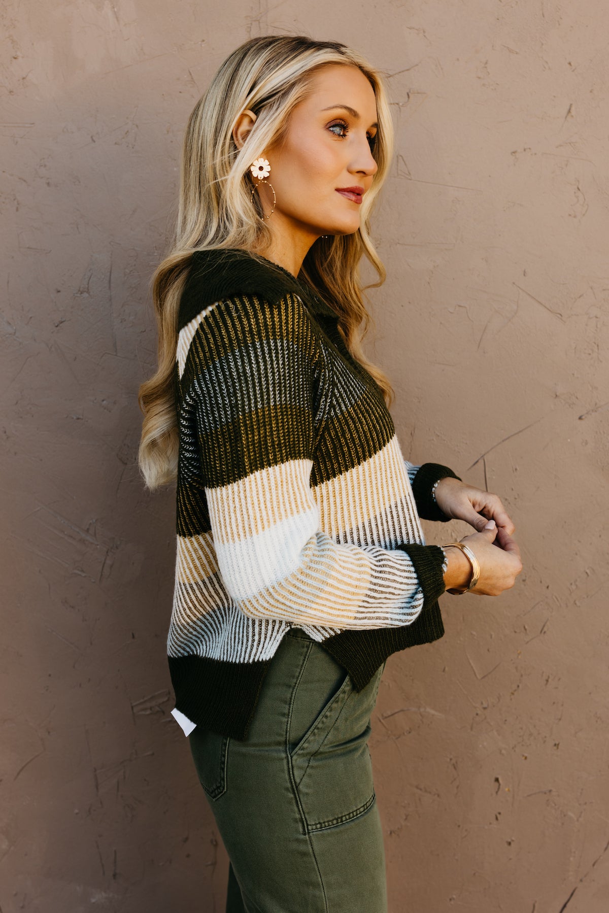 The Axel Striped Collared Sweater  - FINAL SALE