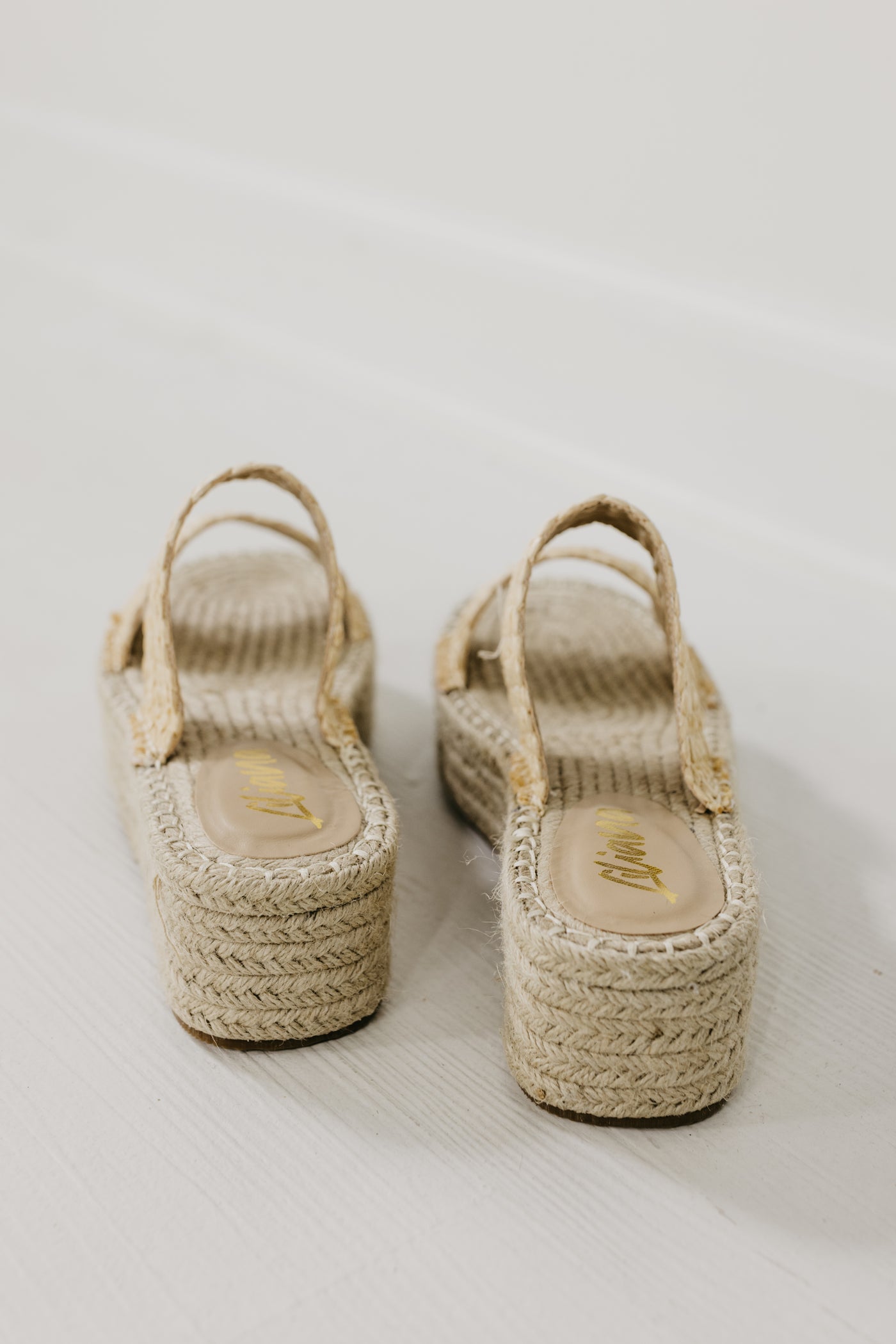 The Sensa Double Strap Raffia Wedge Sandal