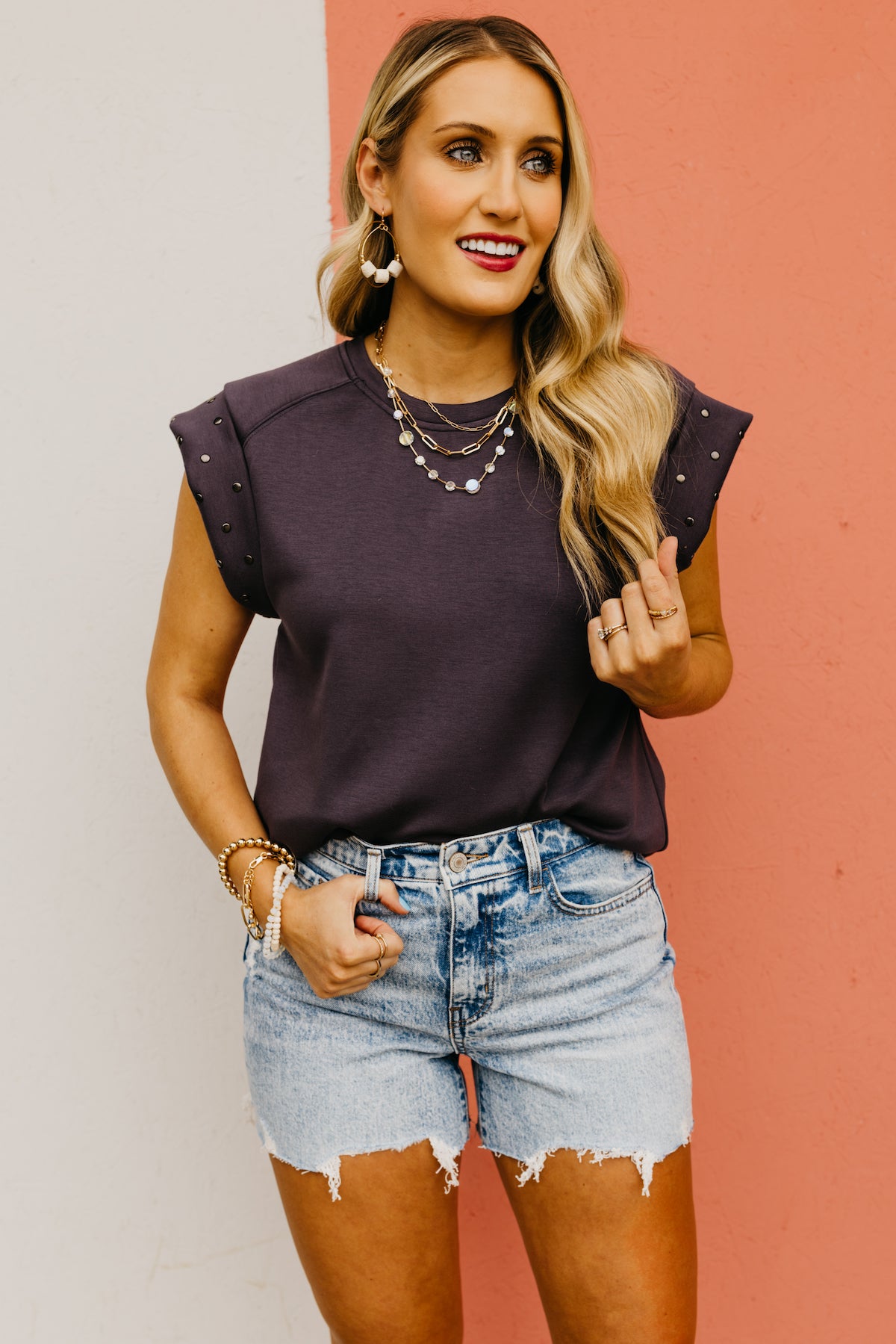 The Atlas Studded Muscle Tee