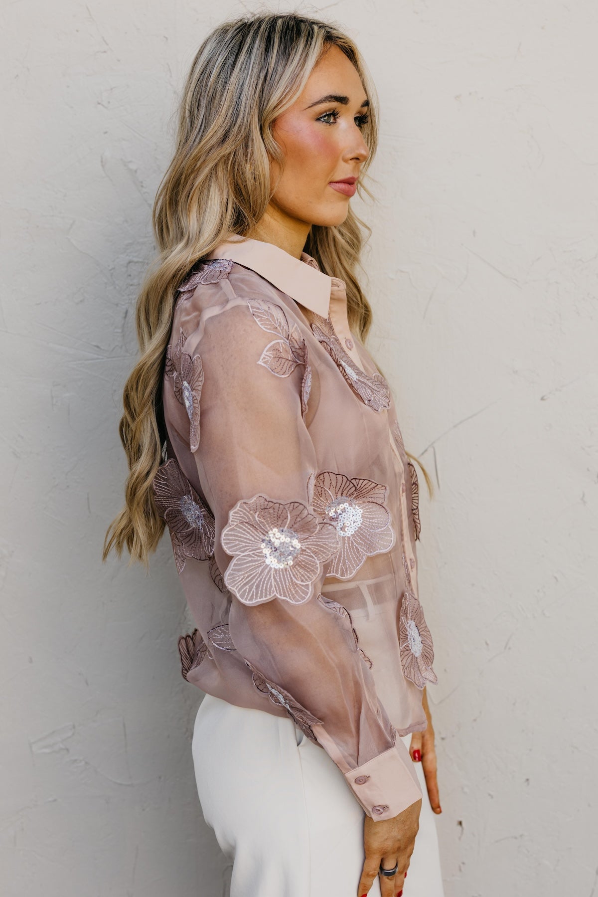 The Spencer Sheer Floral Blouse