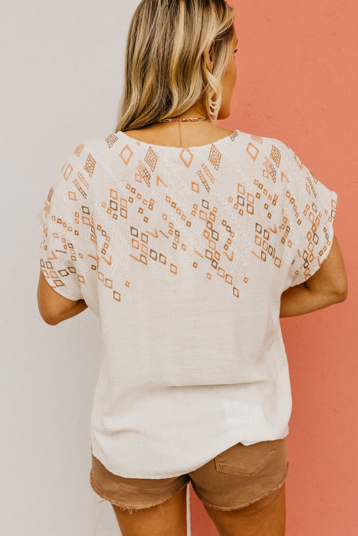 The Kelce Embroidered Dolman Sleeve Top
