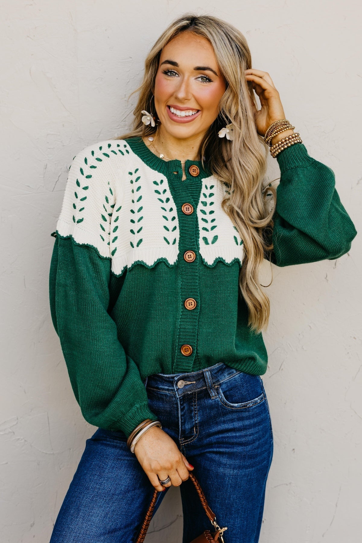 The Maddie Stitch Color Block Cardigan | MOD Boutique