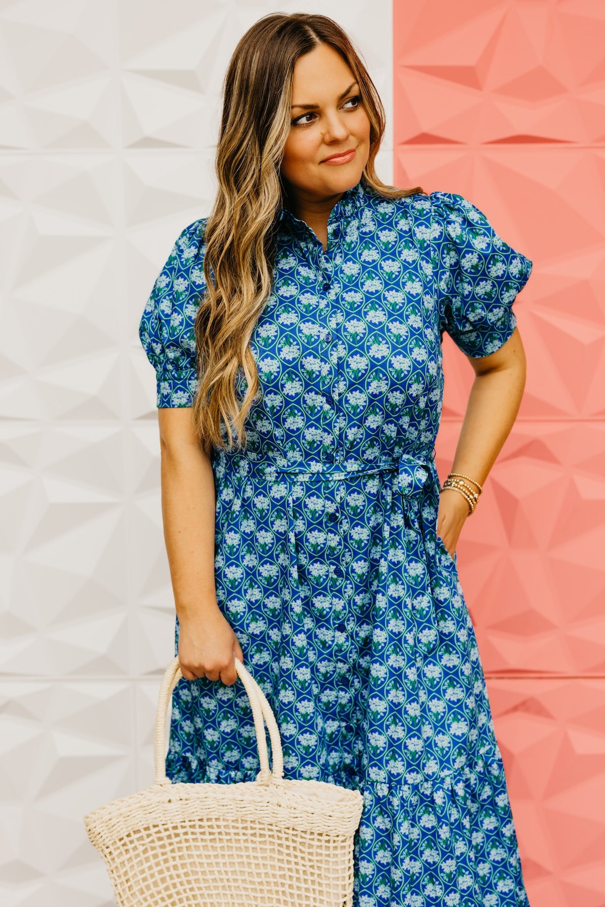 The Thiago Floral Button Up Midi Dress