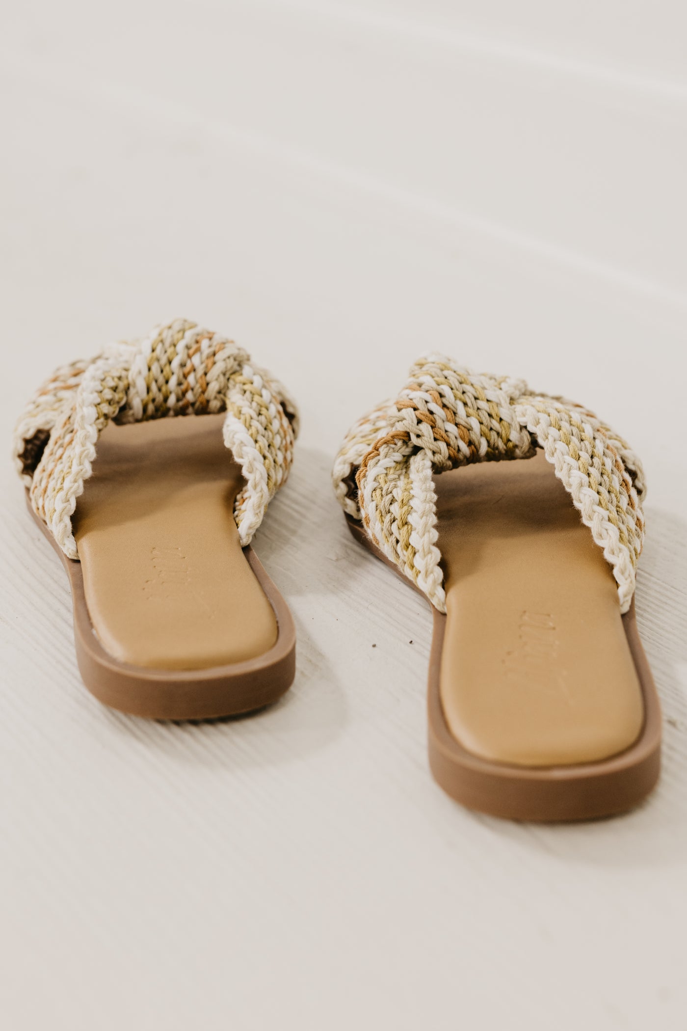 The Hailie Knit Knot Slide Sandal