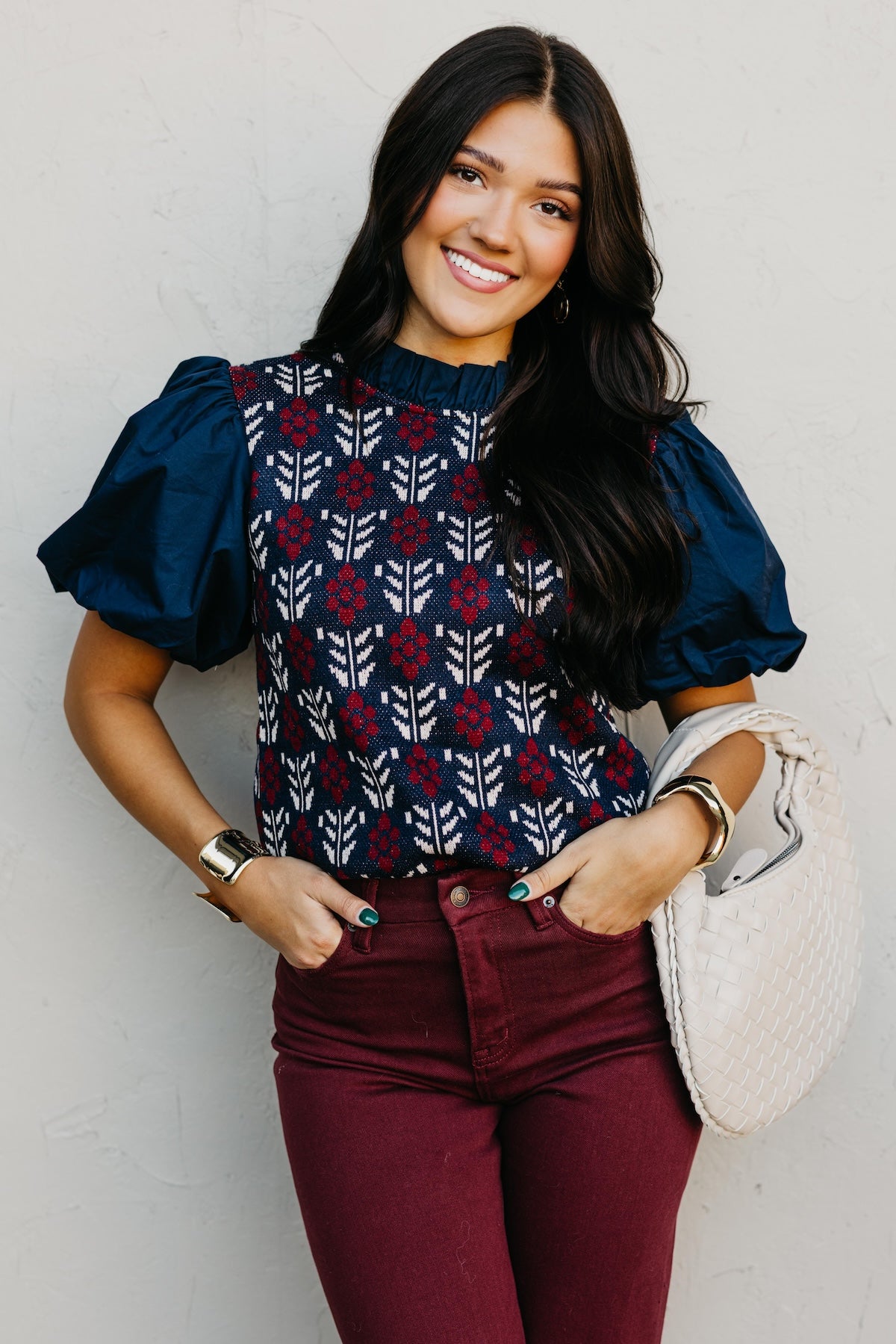 The Opal Mixed Media Sweater Top | MOD Boutique